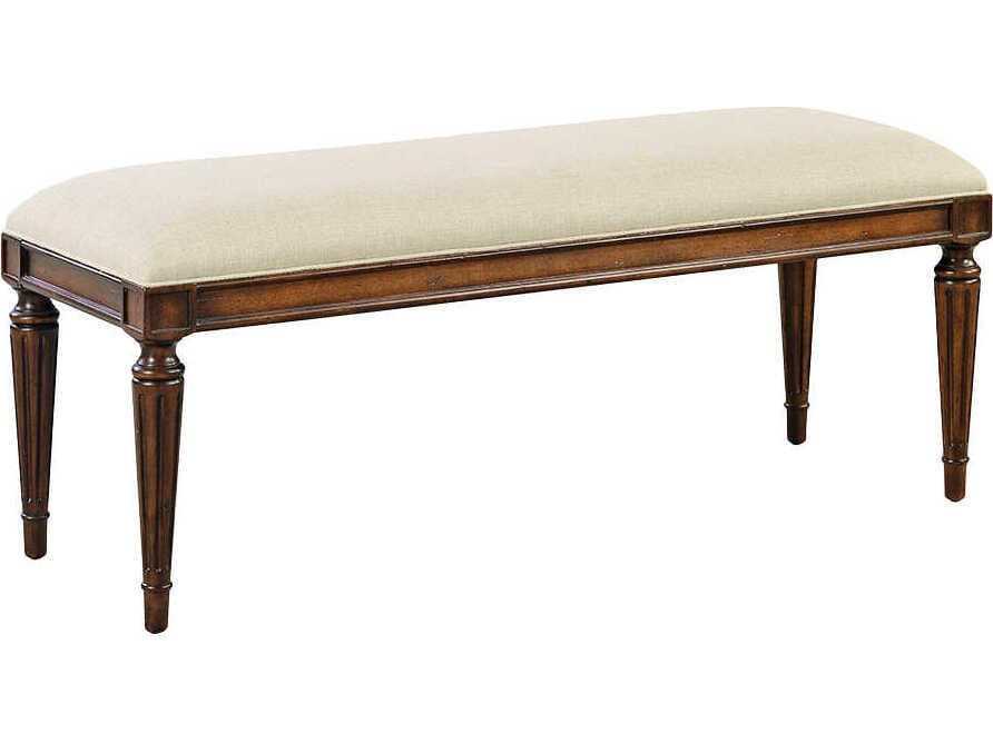Oliver Home Fairfield Country Brown Upholstered Accent Bench
