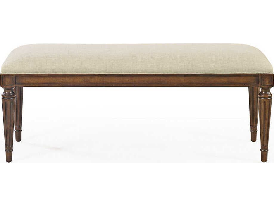 Oliver Home Fairfield Country Brown Upholstered Accent Bench