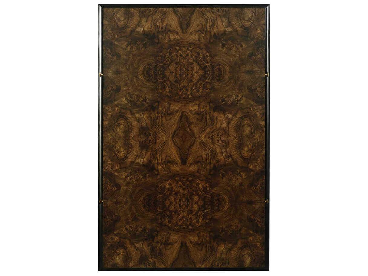 Oliver Home Lafayette Rectangular Wood Walnut Burl Coffee Table