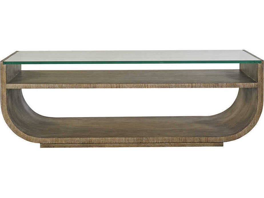 Oliver Home Soho Rectangular Glass Hampton Coffee Table