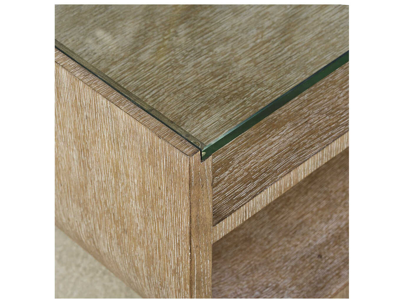 Oliver Home Soho Rectangular Glass Hampton Coffee Table