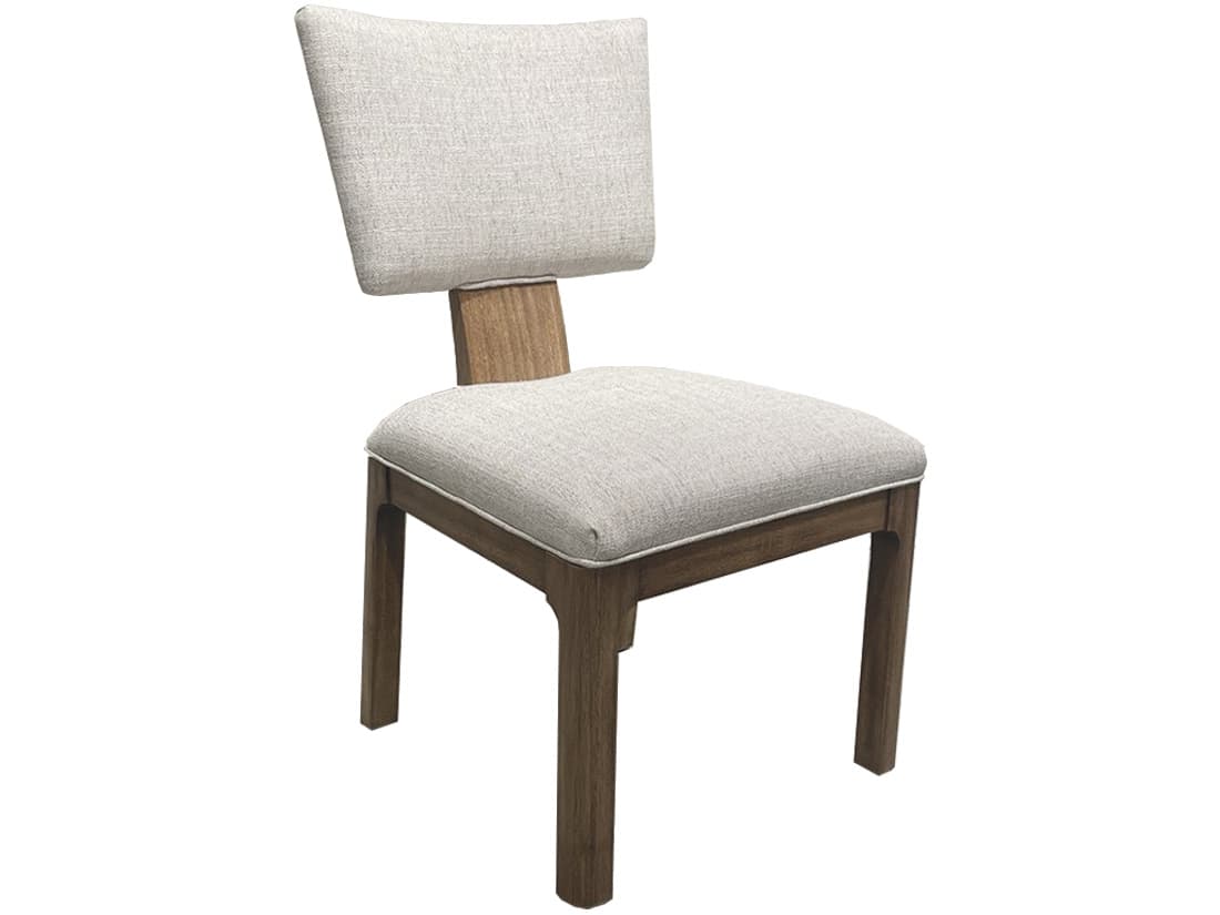 Oliver Home Aberdeen Brown Upholstered Armless Dining Chair