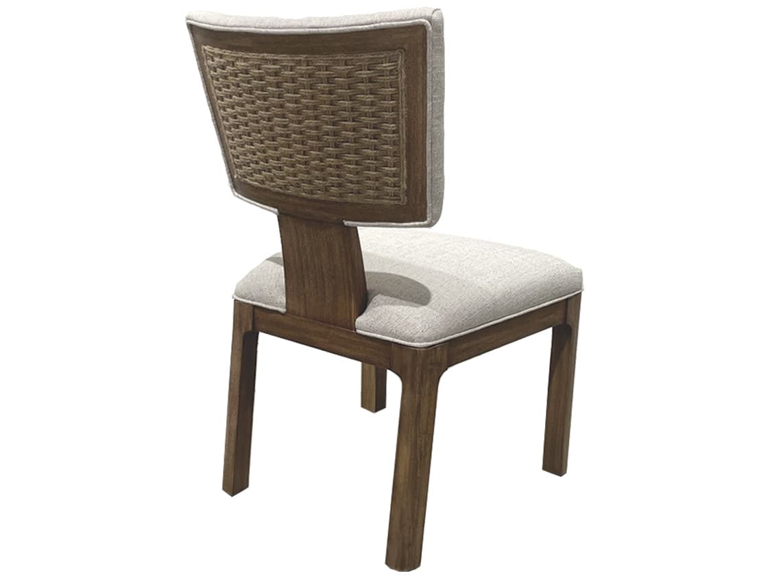 Oliver Home Aberdeen Brown Upholstered Armless Dining Chair