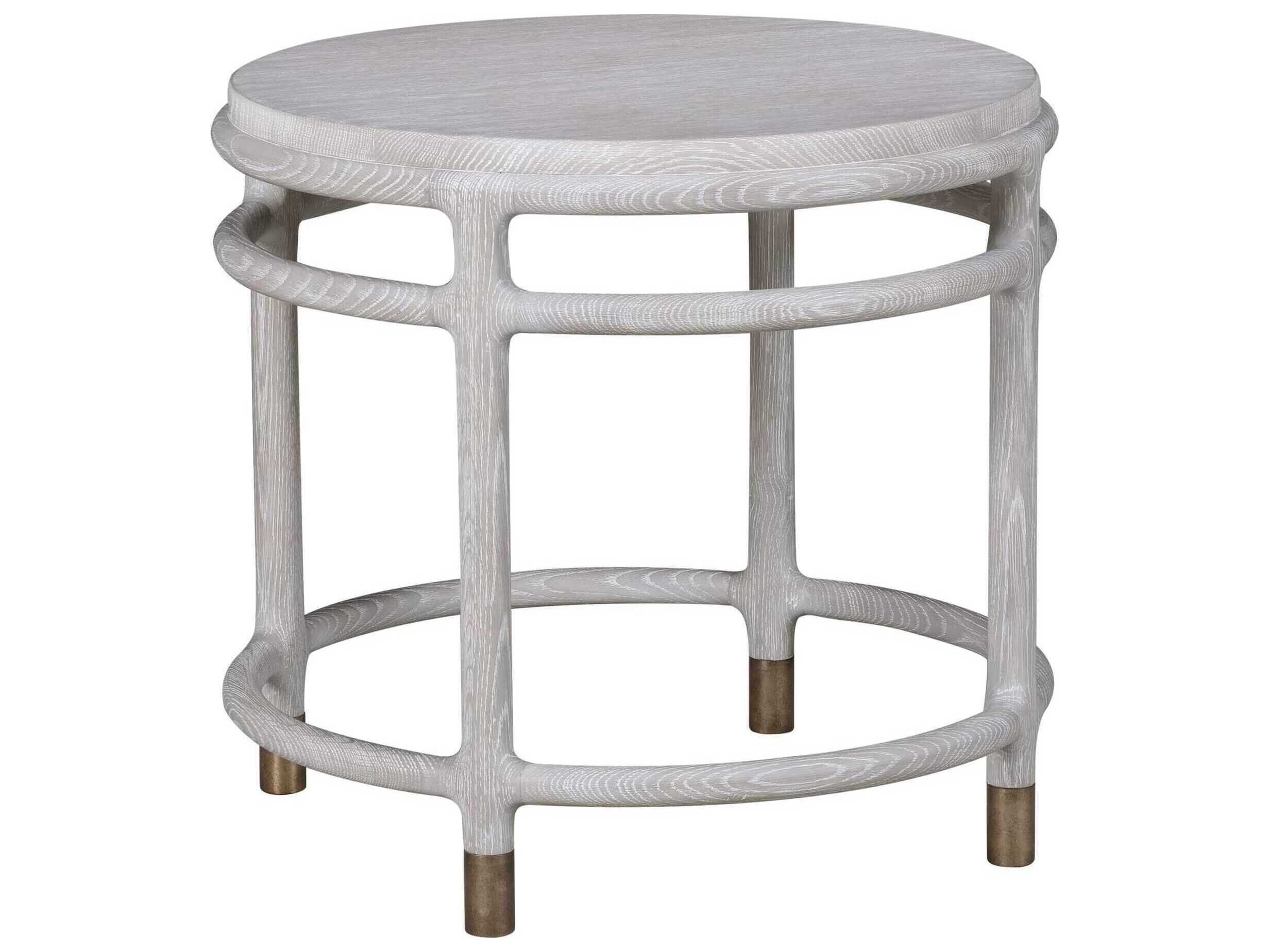 Oliver Home Cedar Round Wood End Table
