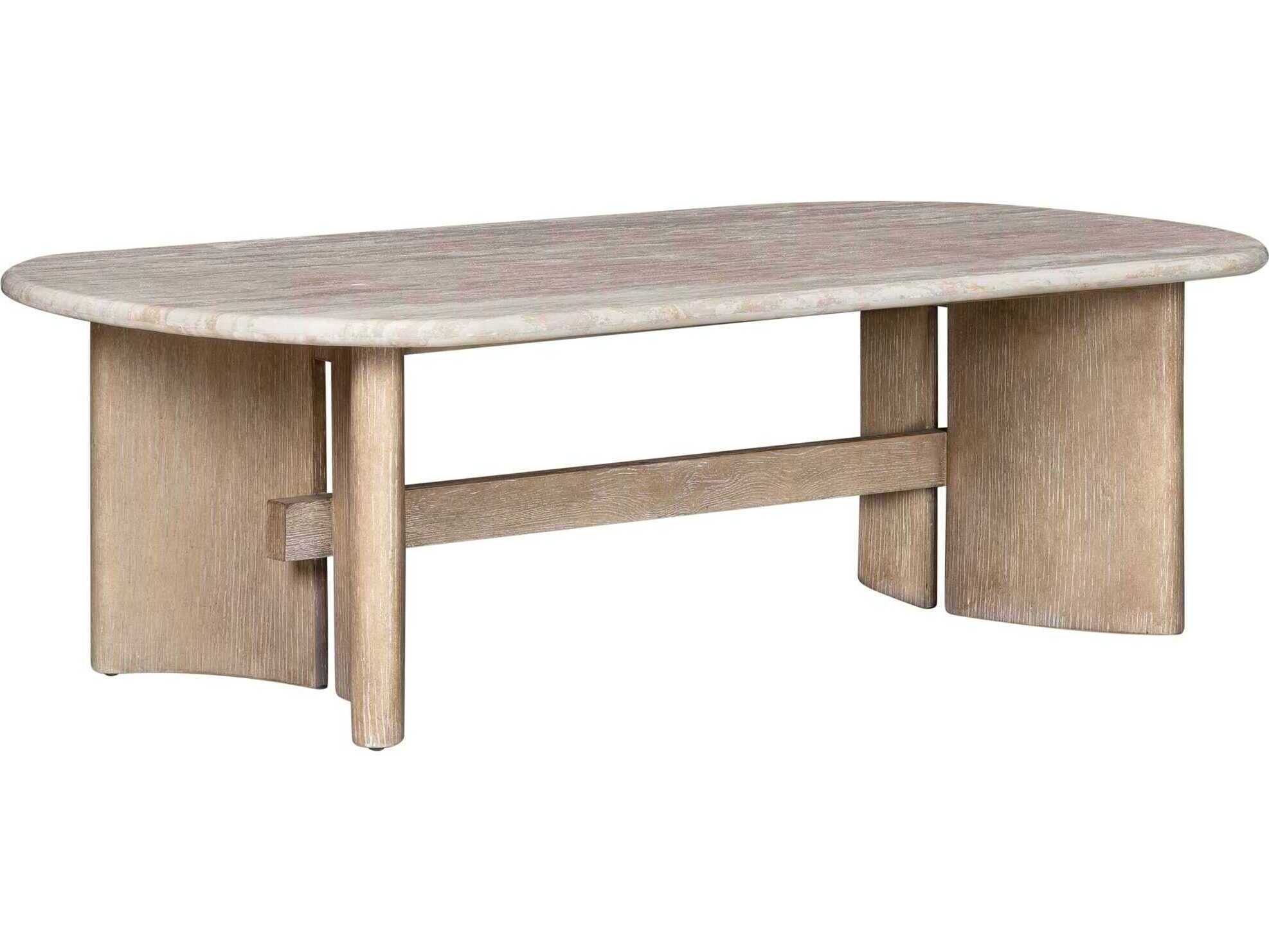 Oliver Home Callaway Oval Wood Coffee Table