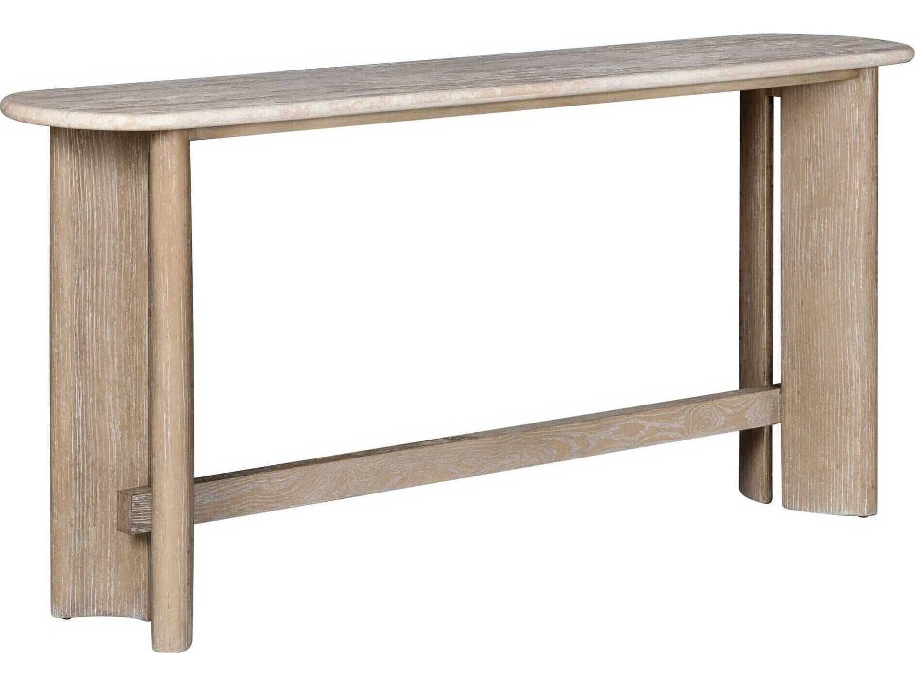 Oliver Home Callaway Oval Wood Console Table