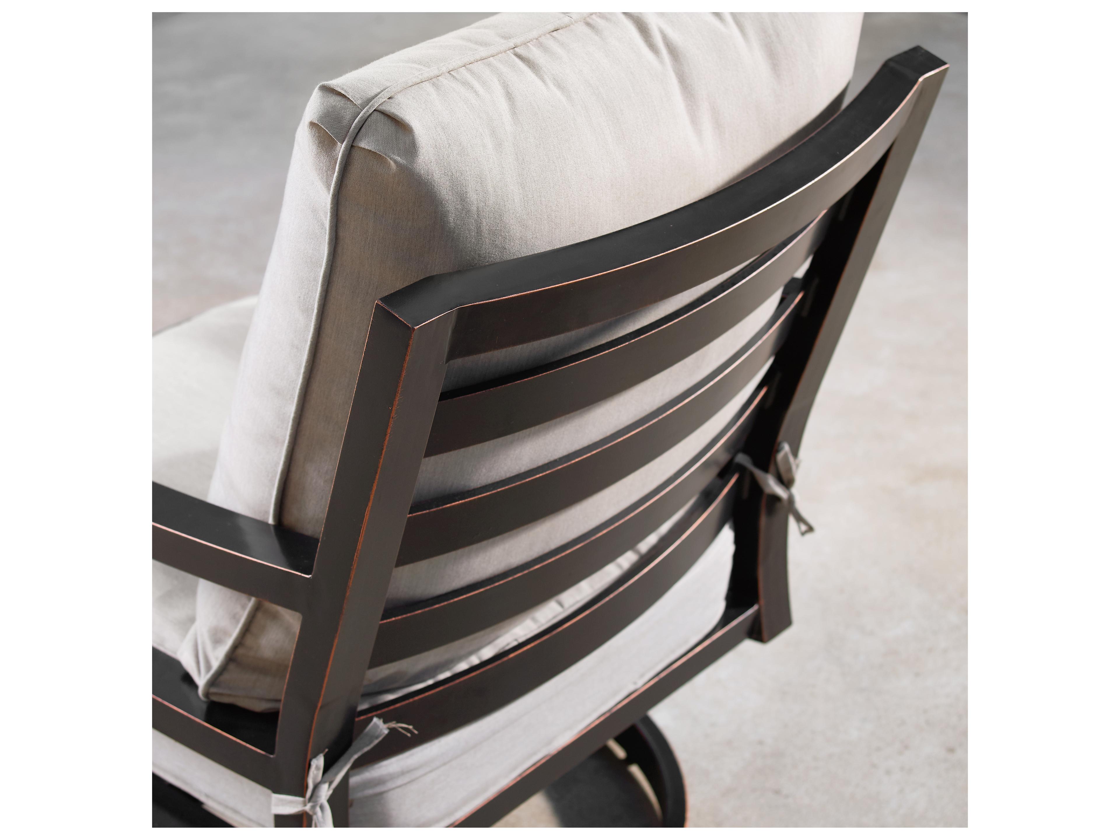 Oakland Living Aluminum 44'' Round Fire Pit Table Set