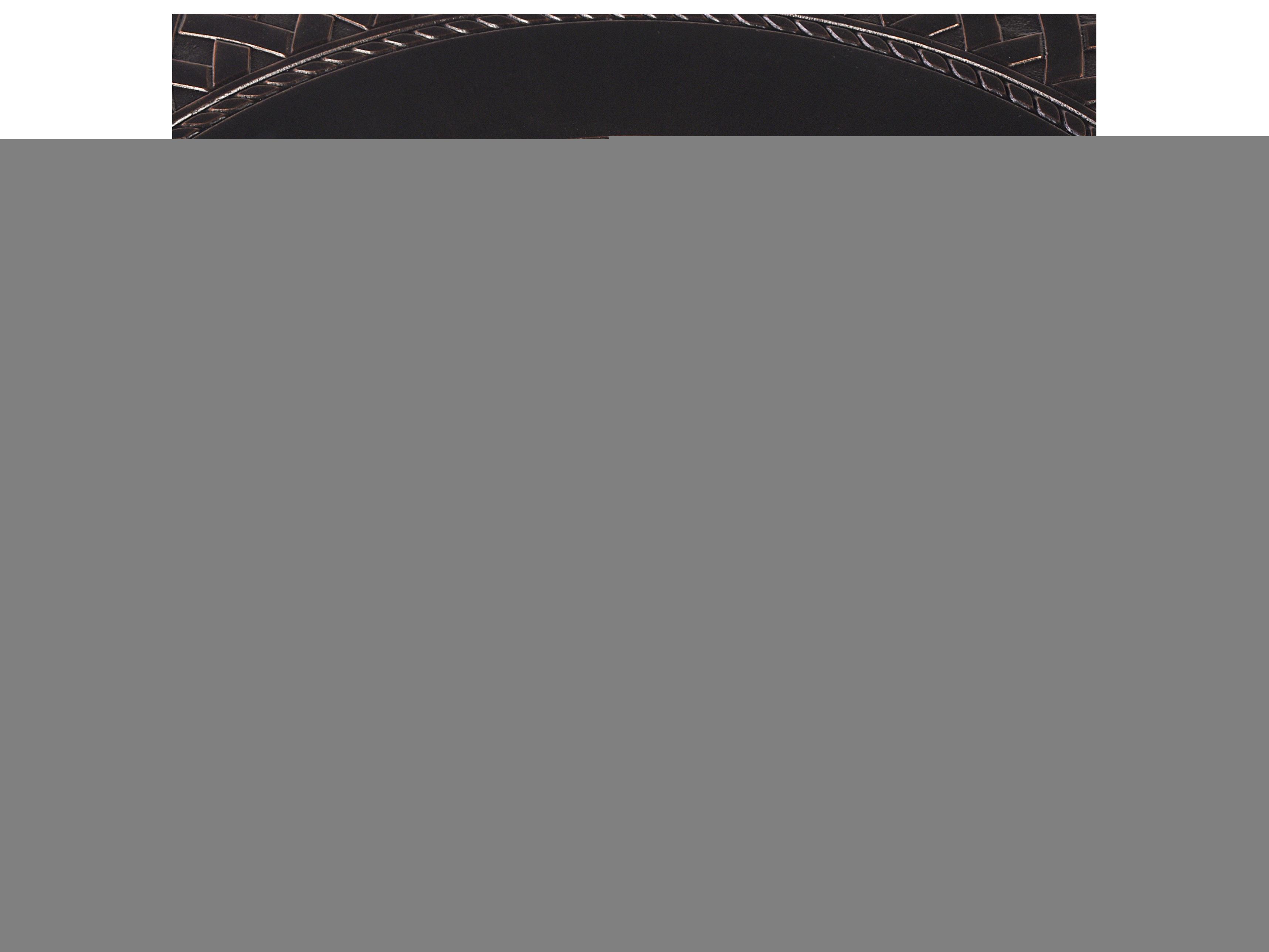 Oakland Living Aluminum 34'' Round Fire Pit Table Set