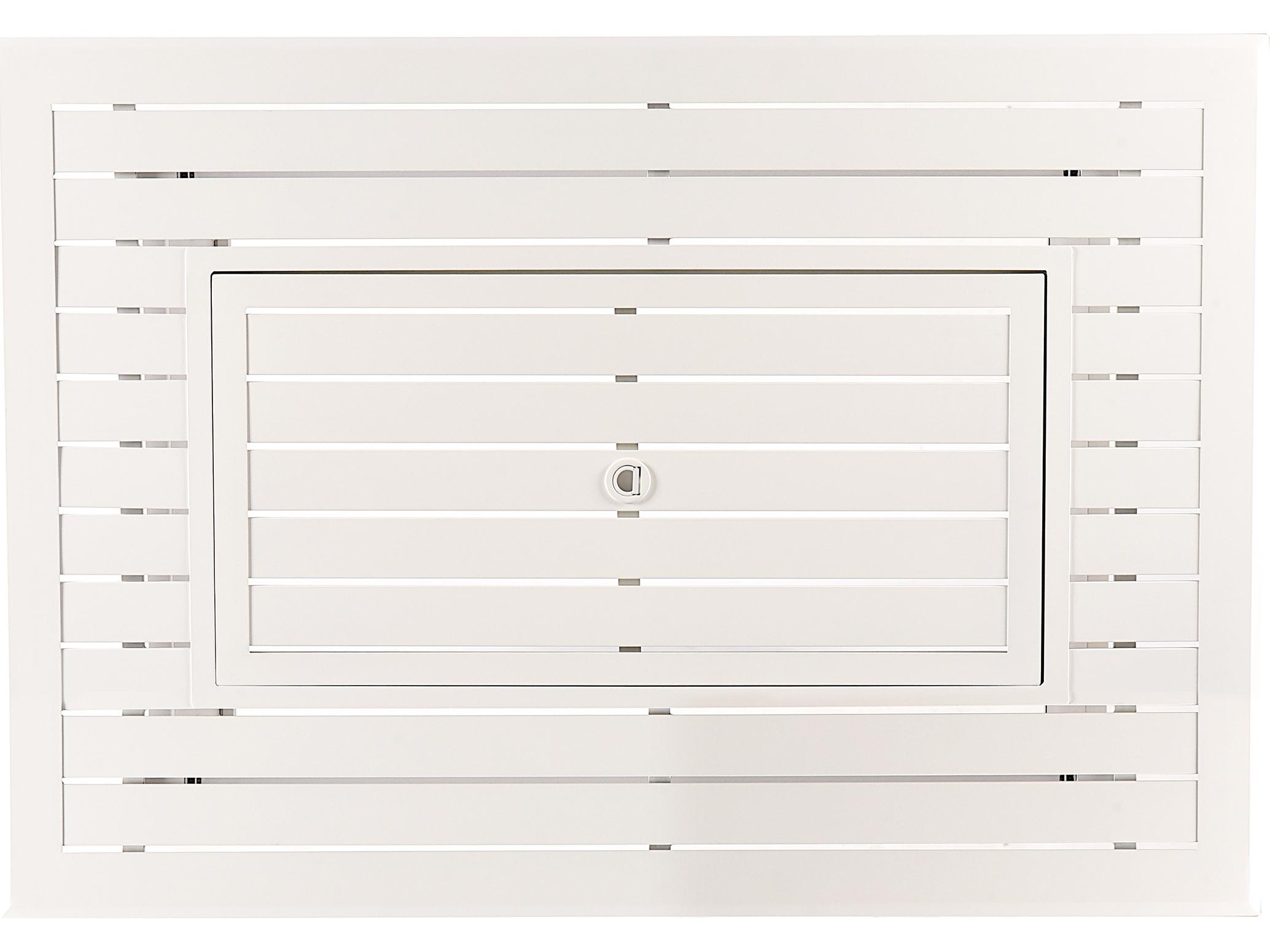 Oakland Living Rectangular Aluminum Propane Outdoor Patio Fire Pit Table