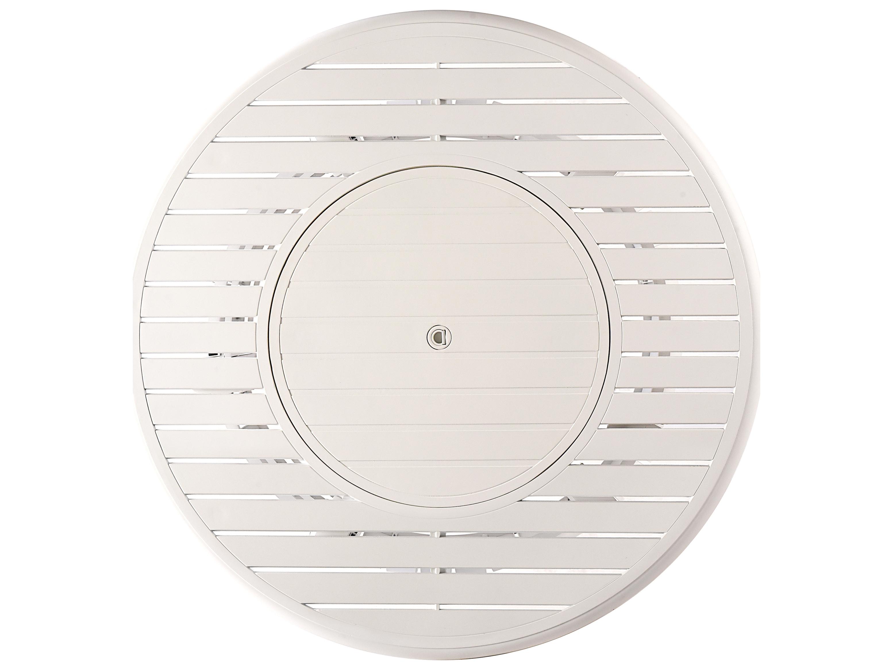 Oakland Living Round Aluminum Propane Patio Fire Pit Table with Glass Beads