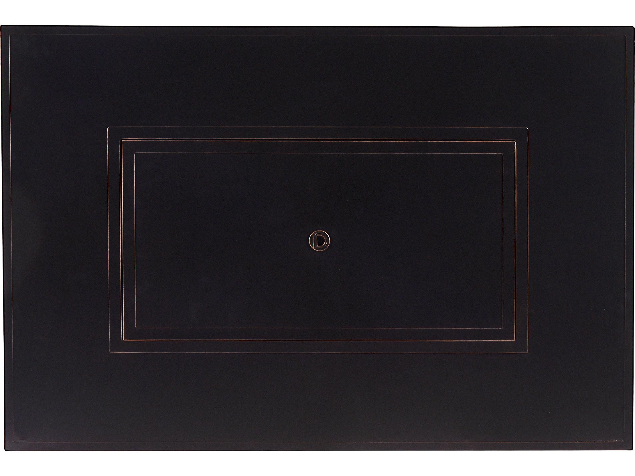 Oakland Living Rectangular Aluminum Propane Outdoor Fire Pit Table