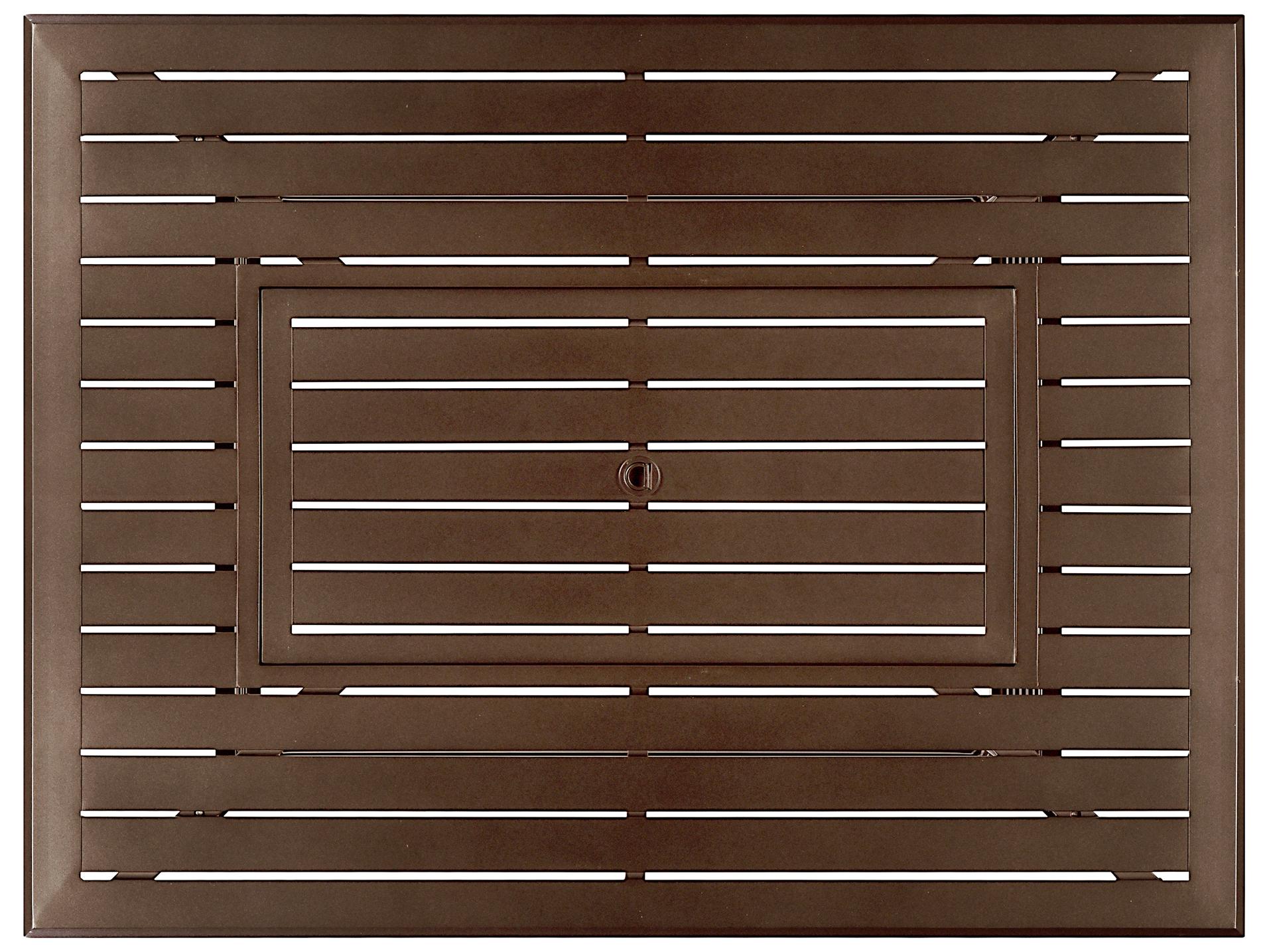 Oakland Living Rectangular Aluminum Propane Patio Fire Pit Table