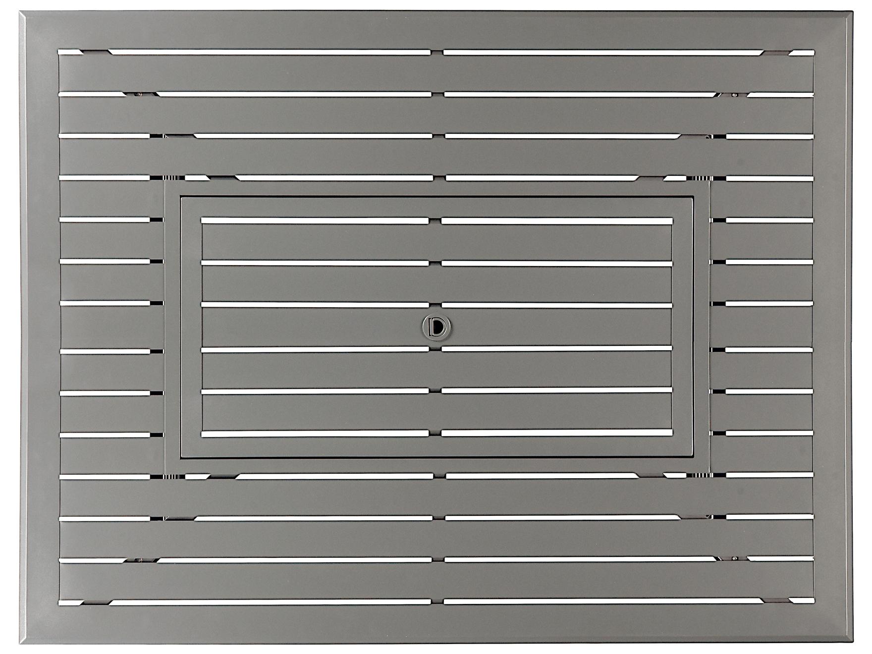 Oakland Living Rectangular Aluminum Propane Outdoor Fire Pit Table