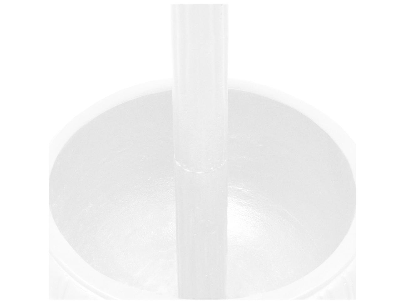 Oakland Living Ornate Round Cast Aluminum 35'' White Bird Bath and Planter Vase Combo