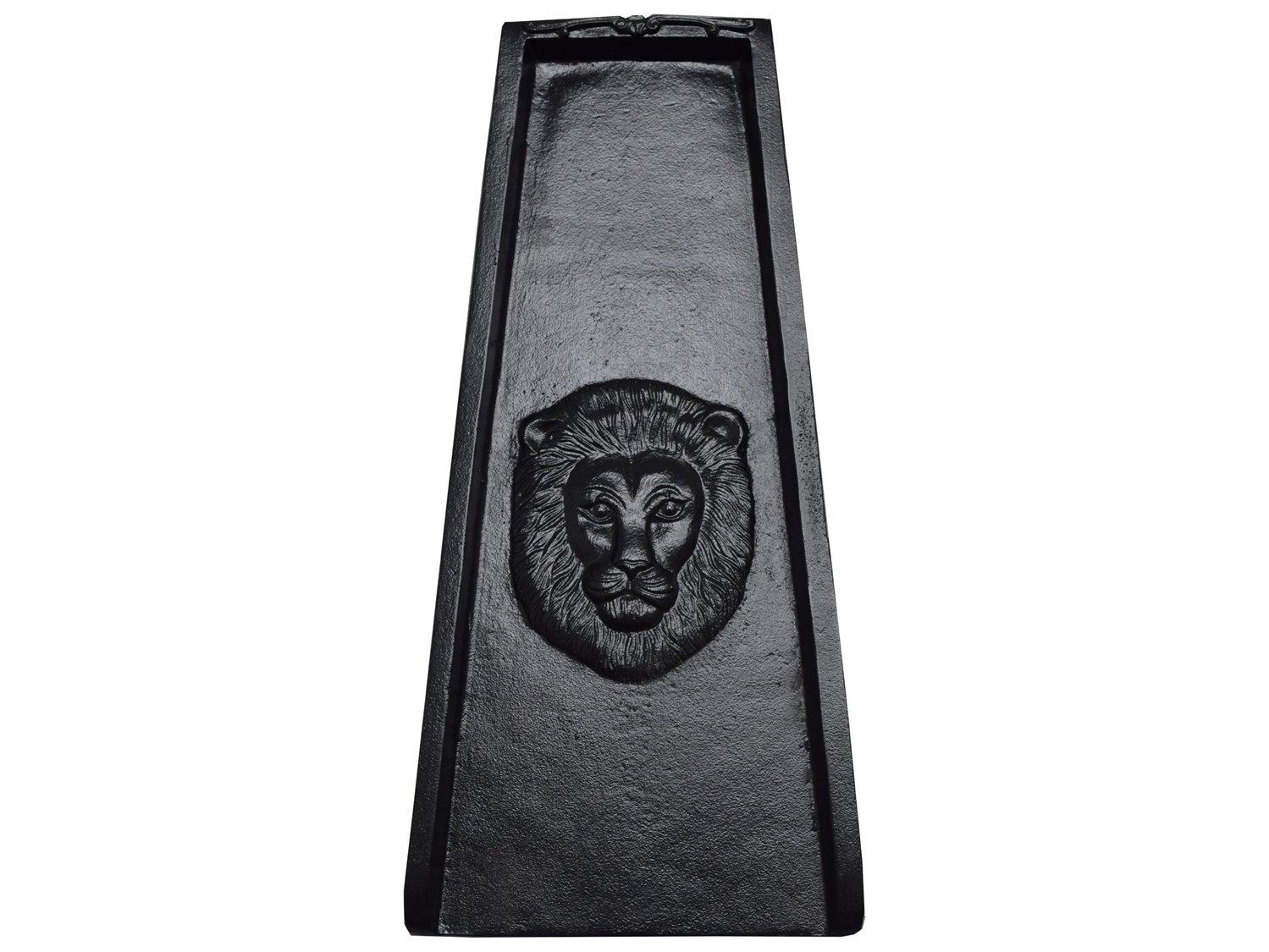 Oakland Living Black Lion Cast Aluminum Downspout Gutter 24'' Splash Block