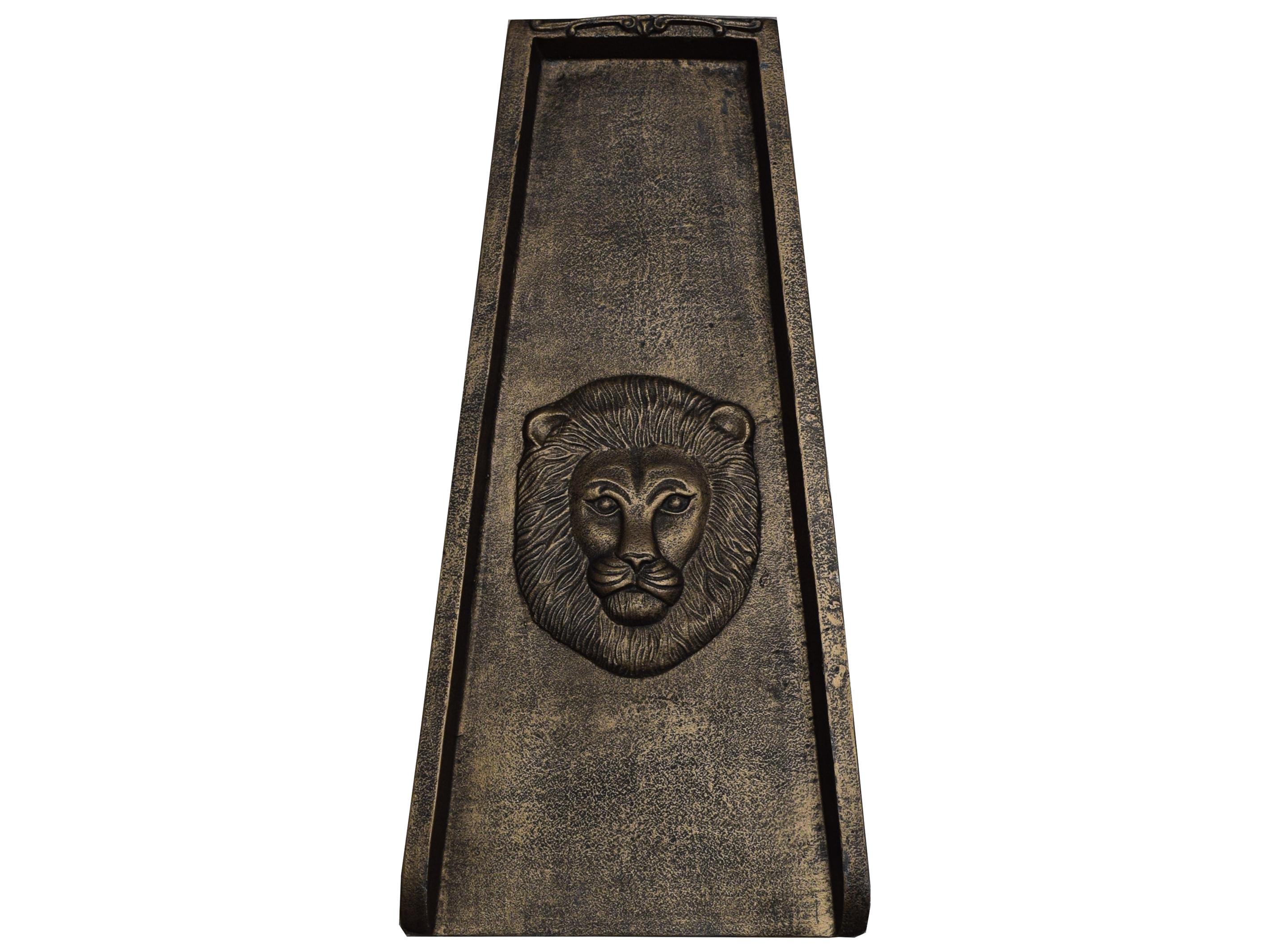Oakland Living Bronze Lion Cast Aluminum Downspout Gutter 24'' Splash Block