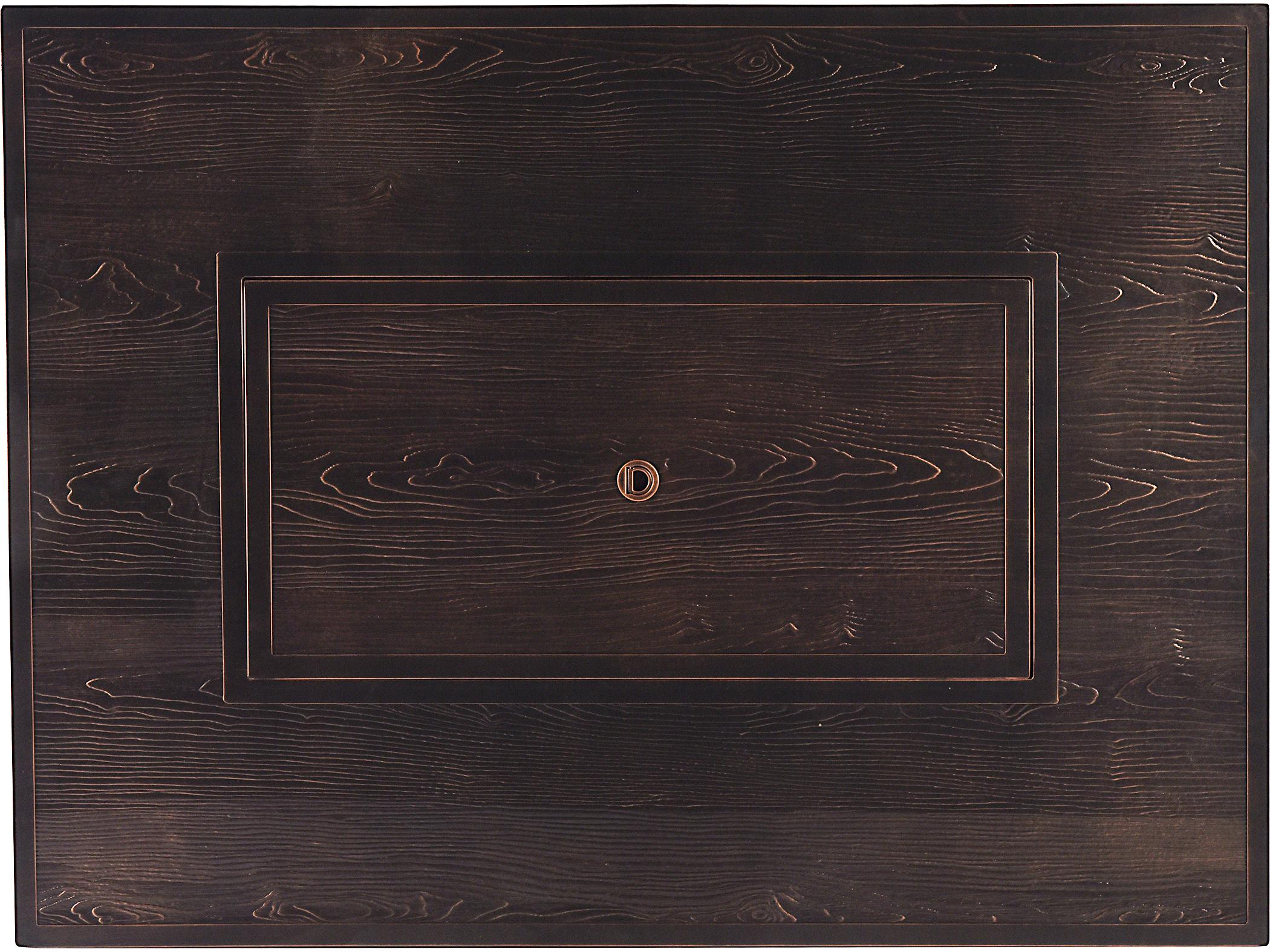 Oakland Living Rectangular Aluminum Propane Outdoor Fire Pit Table