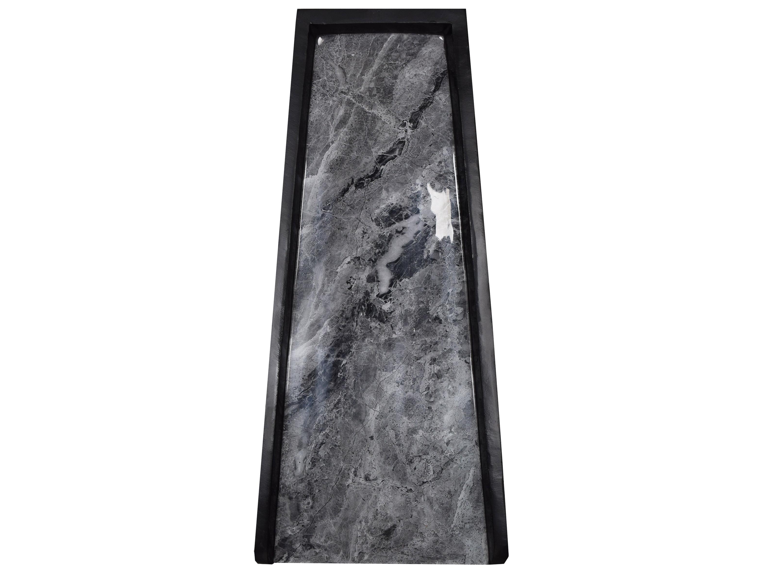Oakland Living Grey Faux Marble Cast Aluminum Downspout Gutter 24'' Splash Block