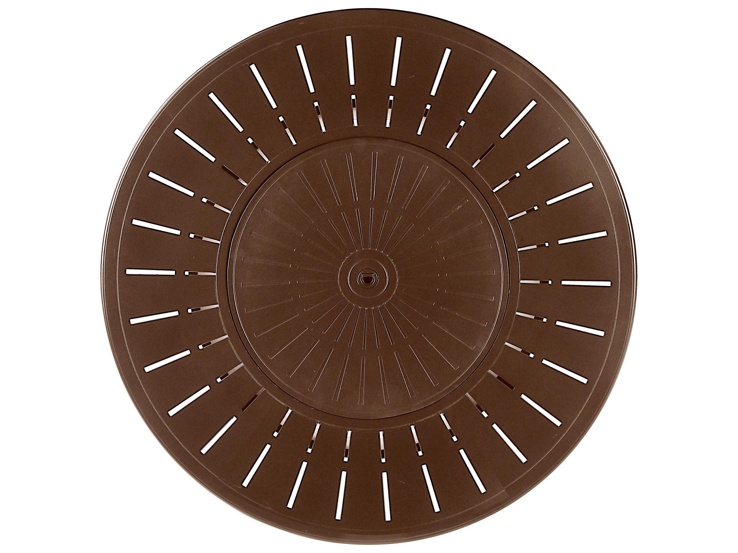 Oakland Living Round Aluminum Propane Outdoor Patio Fire Pit Table with Glass Beads