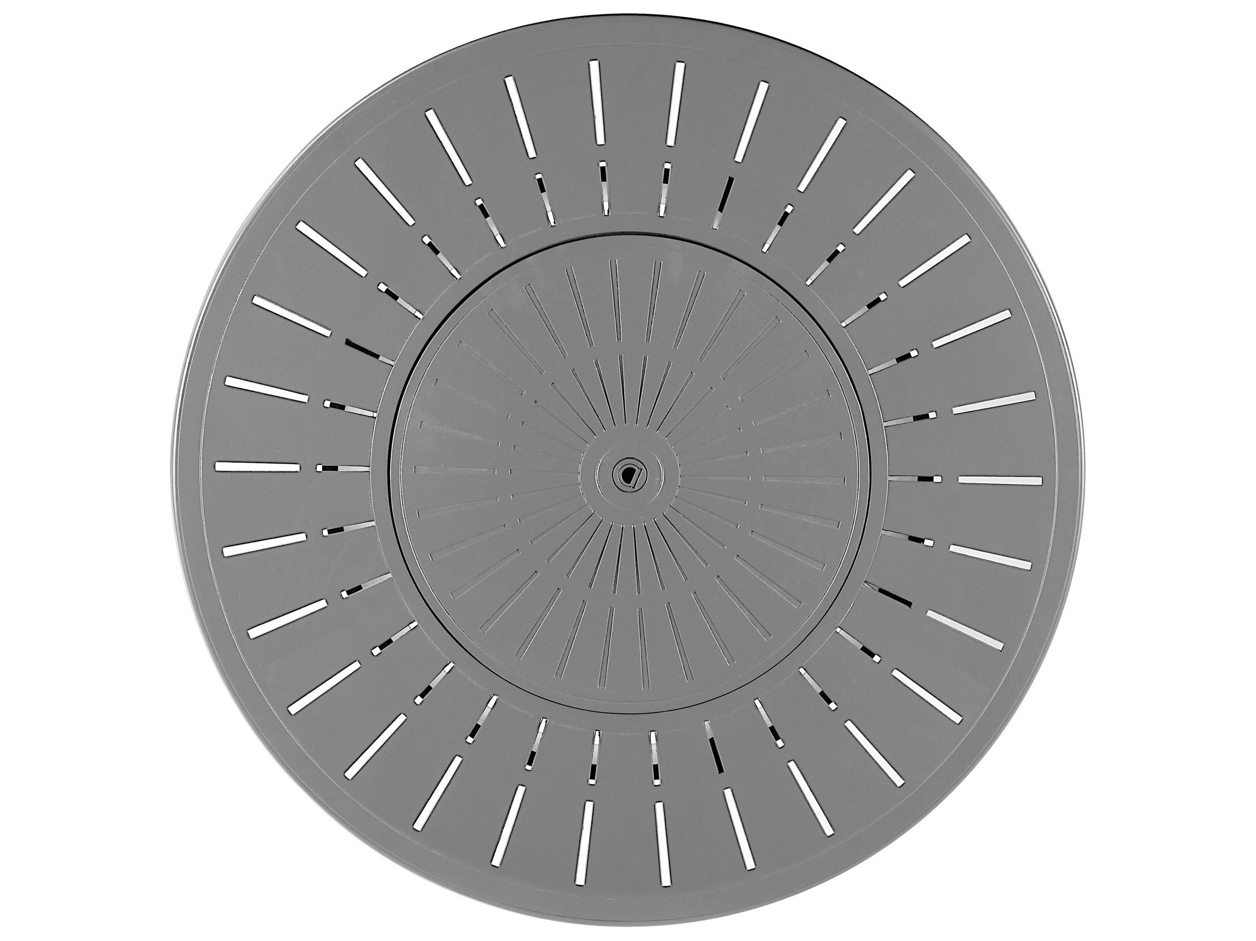 Oakland Living Round Aluminum Propane Patio Fire Pit Table with Glass Beads