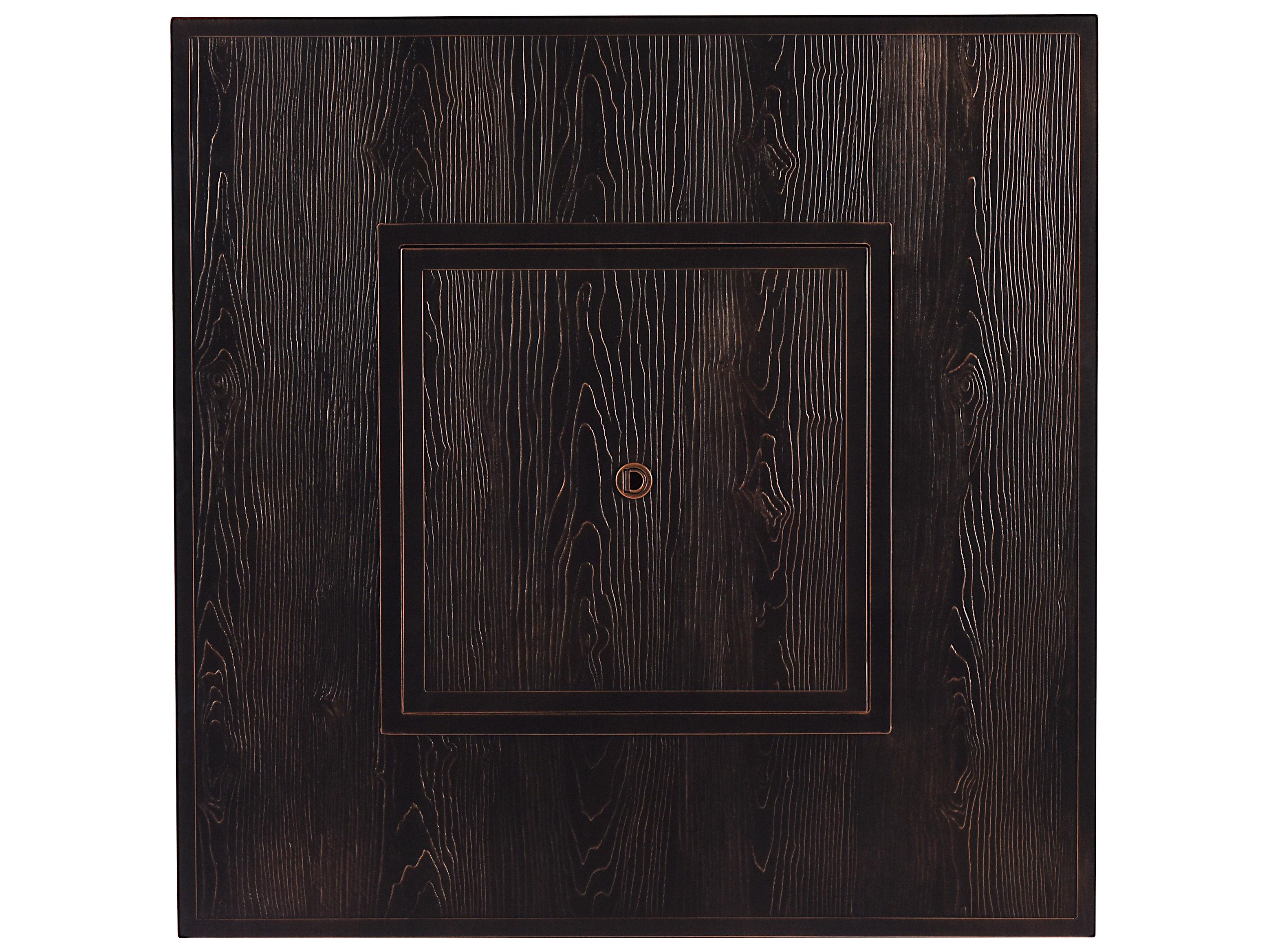 Oakland Living Square Aluminum Propane Outdoor Patio Fire Pit Table with Glass Beads