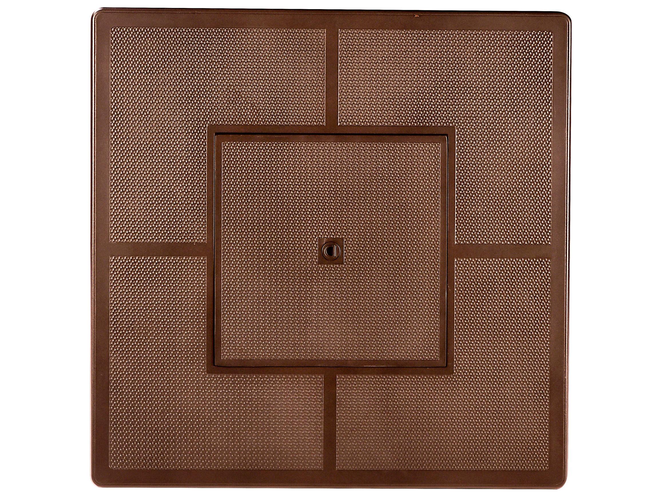 Oakland Living Square Aluminum Propane Outdoor Fire Pit Table with Glass Beads