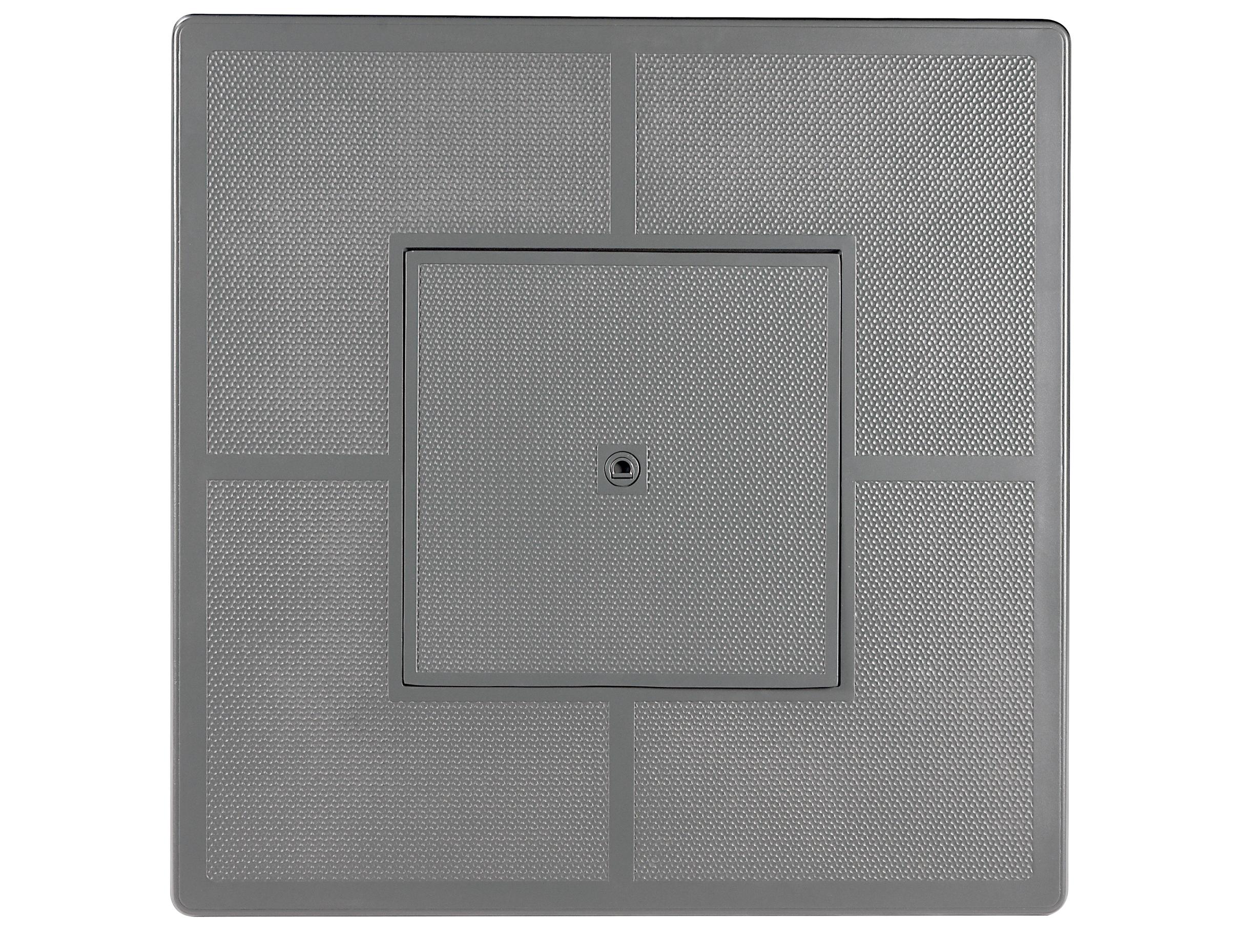 Oakland Living Square Aluminum Propane Outdoor Patio Fire Pit Table with Glass Beads