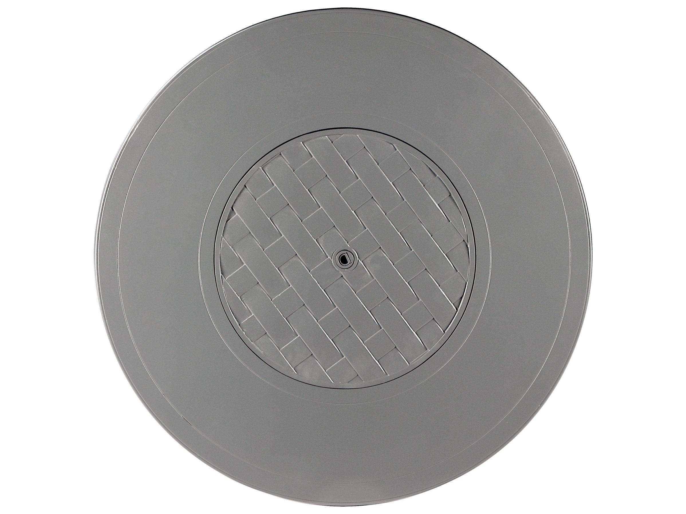 Oakland Living Round Aluminum Propane Patio Fire Pit Table with Glass Beads