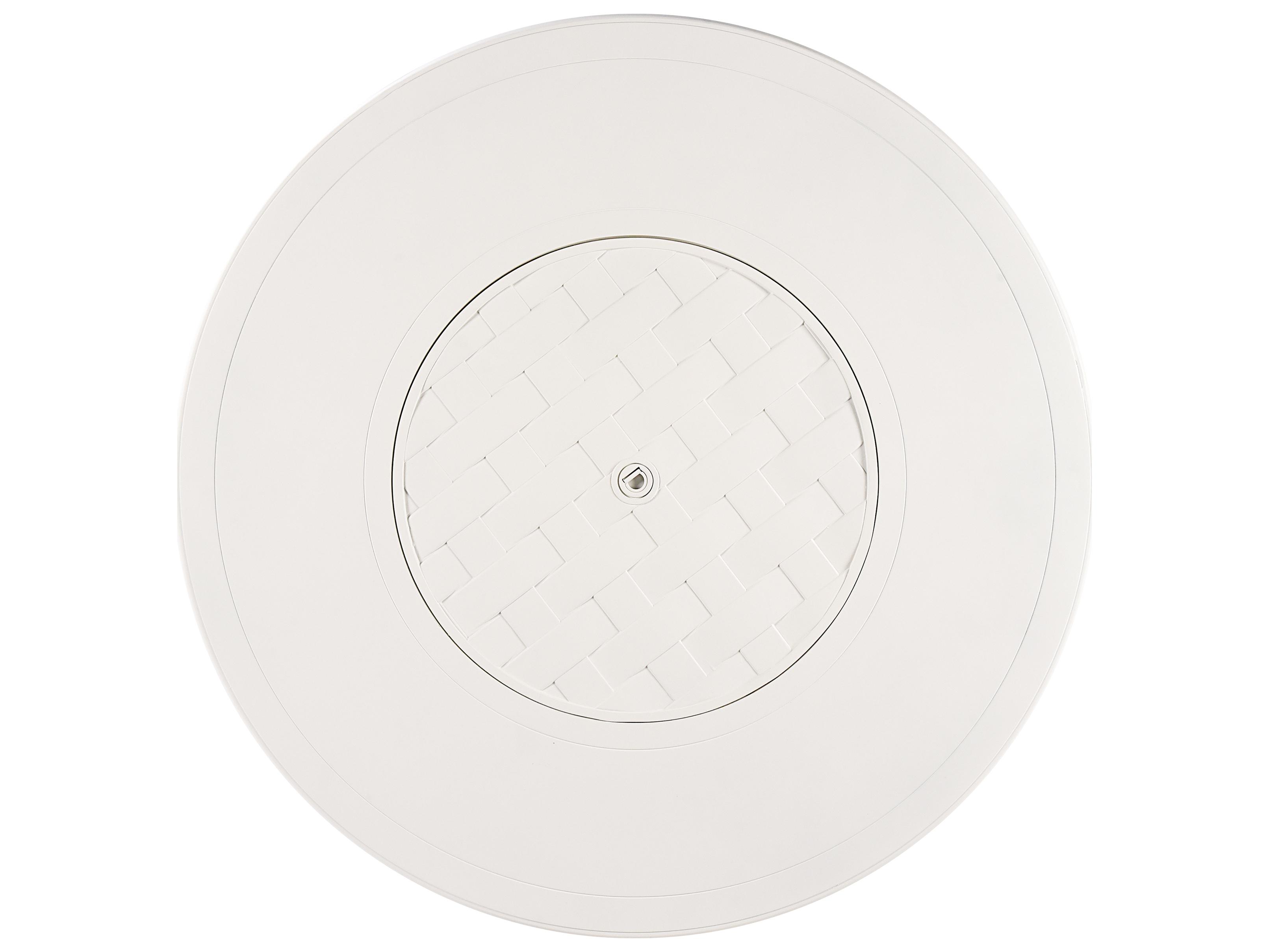 Oakland Living Round Aluminum Propane Outdoor Fire Pit Table with Glass Beads