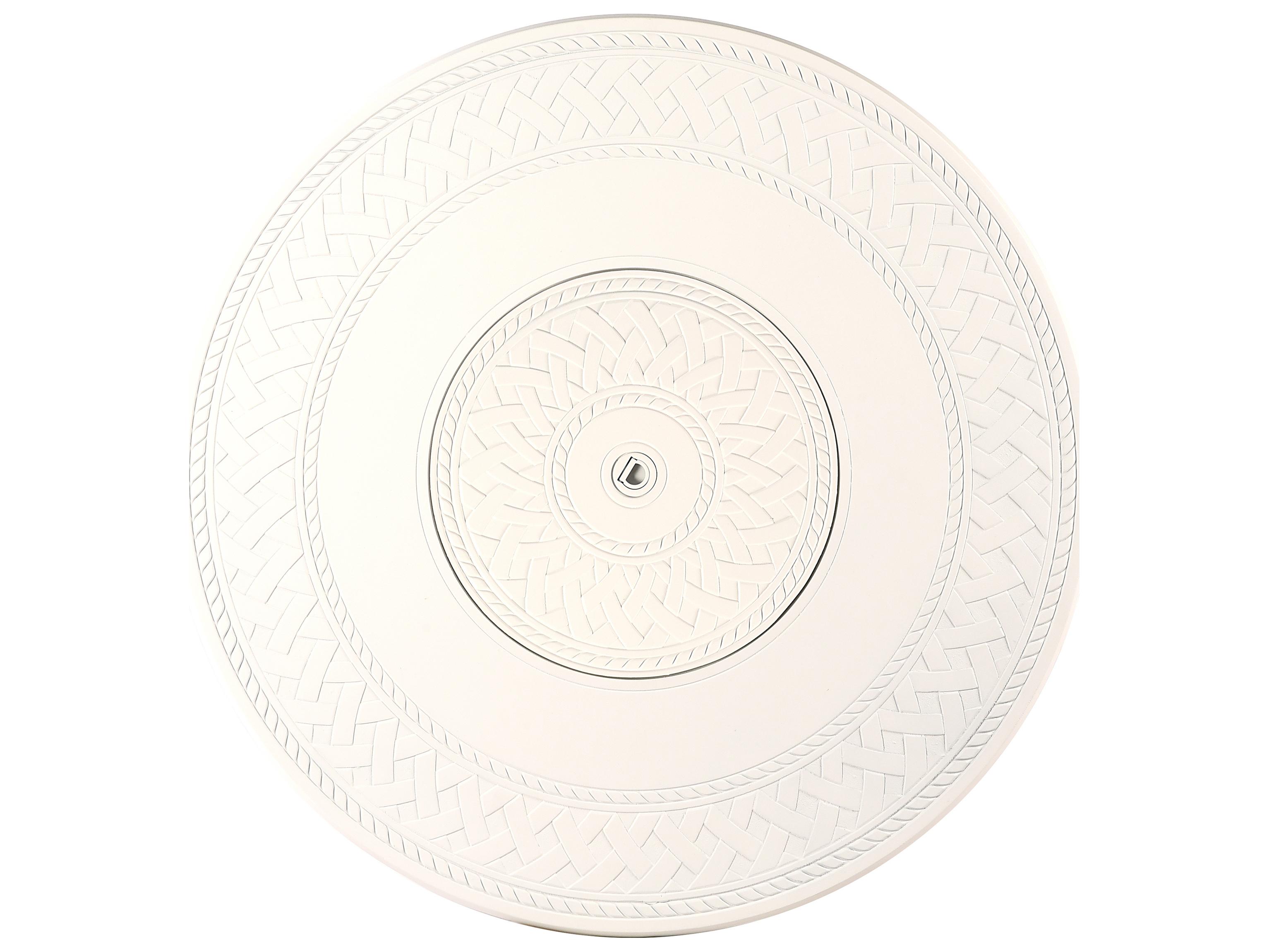 Oakland Living Round Aluminum Propane Outdoor Patio Fire Pit Table with Glass Beads