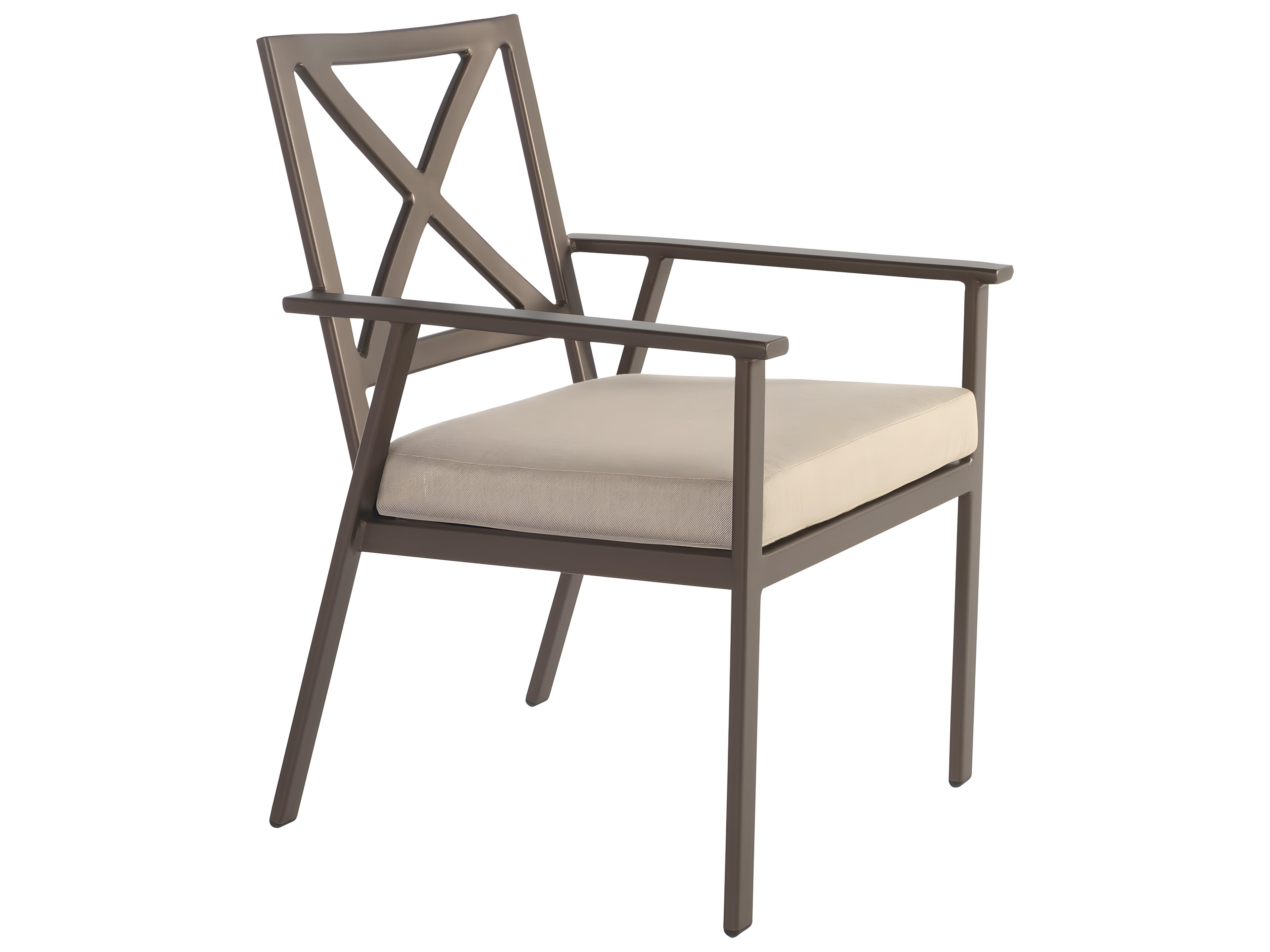 OW Lee Marin Cushion Aluminum Outdoor Patio Dining Arm Chair