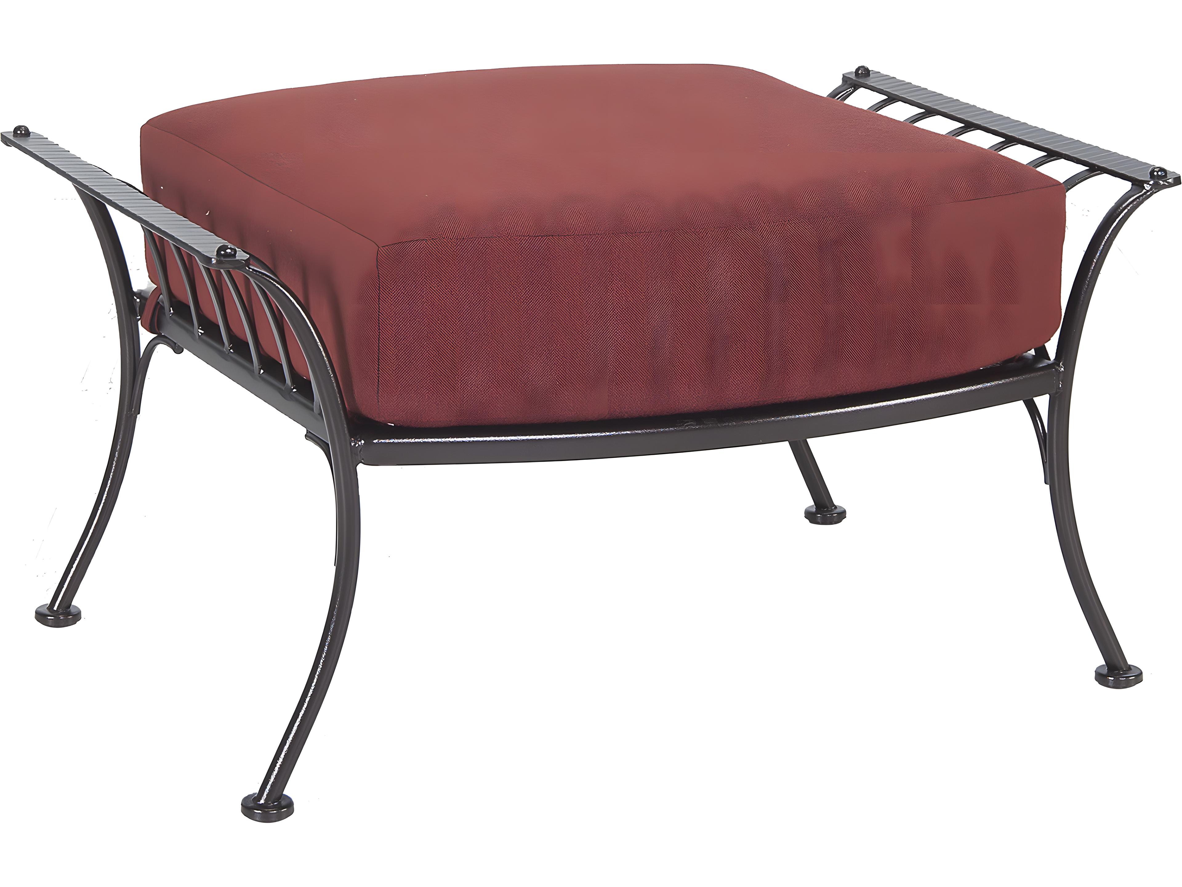 OW Lee Monterra Wrought Iron Outdoor Ottoman