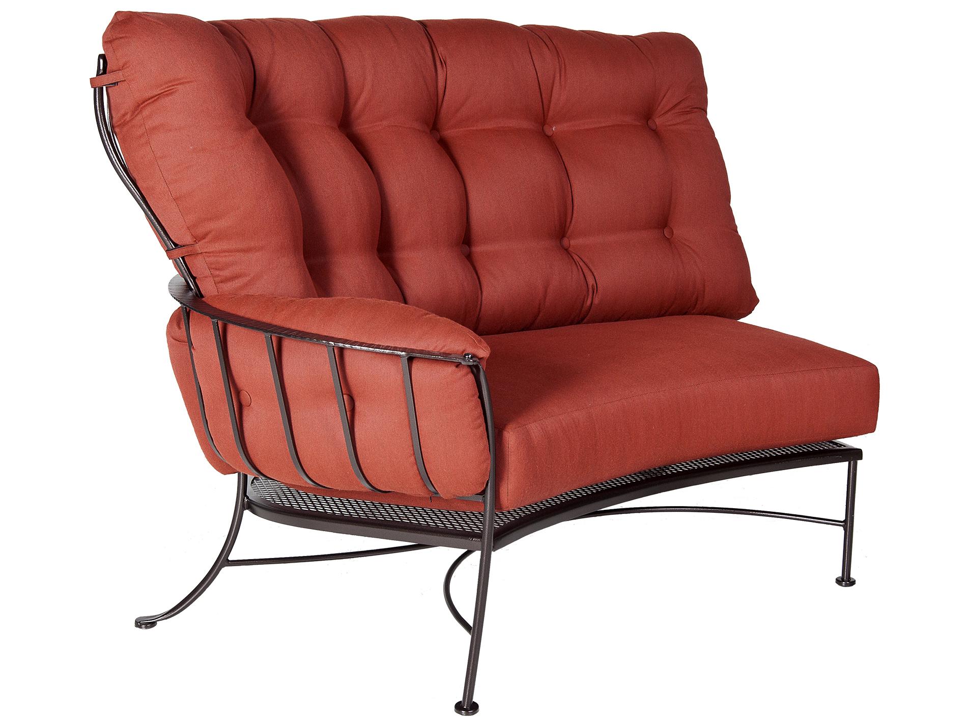 OW Lee Monterra Wrought Iron Sectional Right Lounge Chair