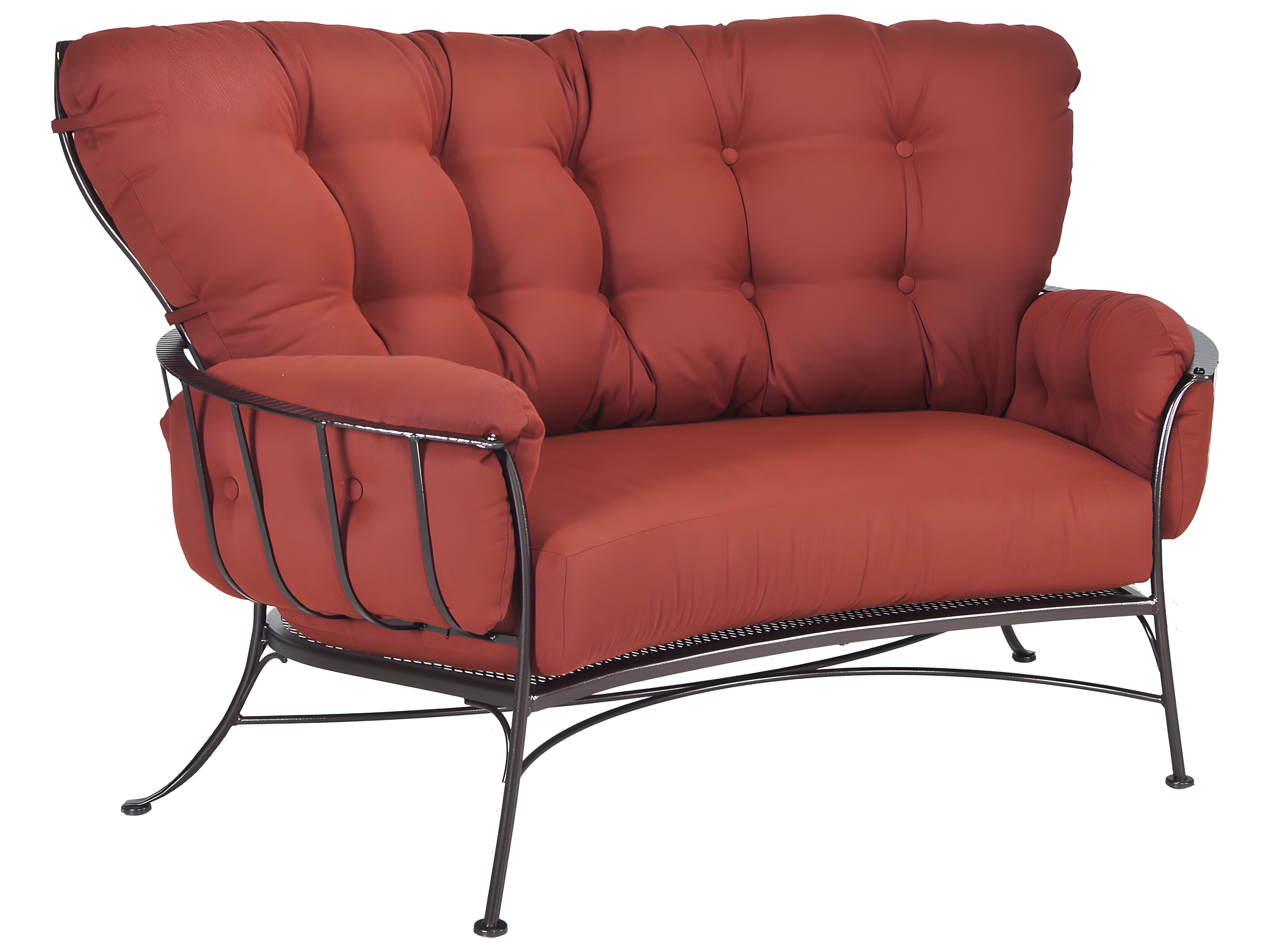 OW Lee Monterra Wrought Iron Two Seat Cuddle Chair