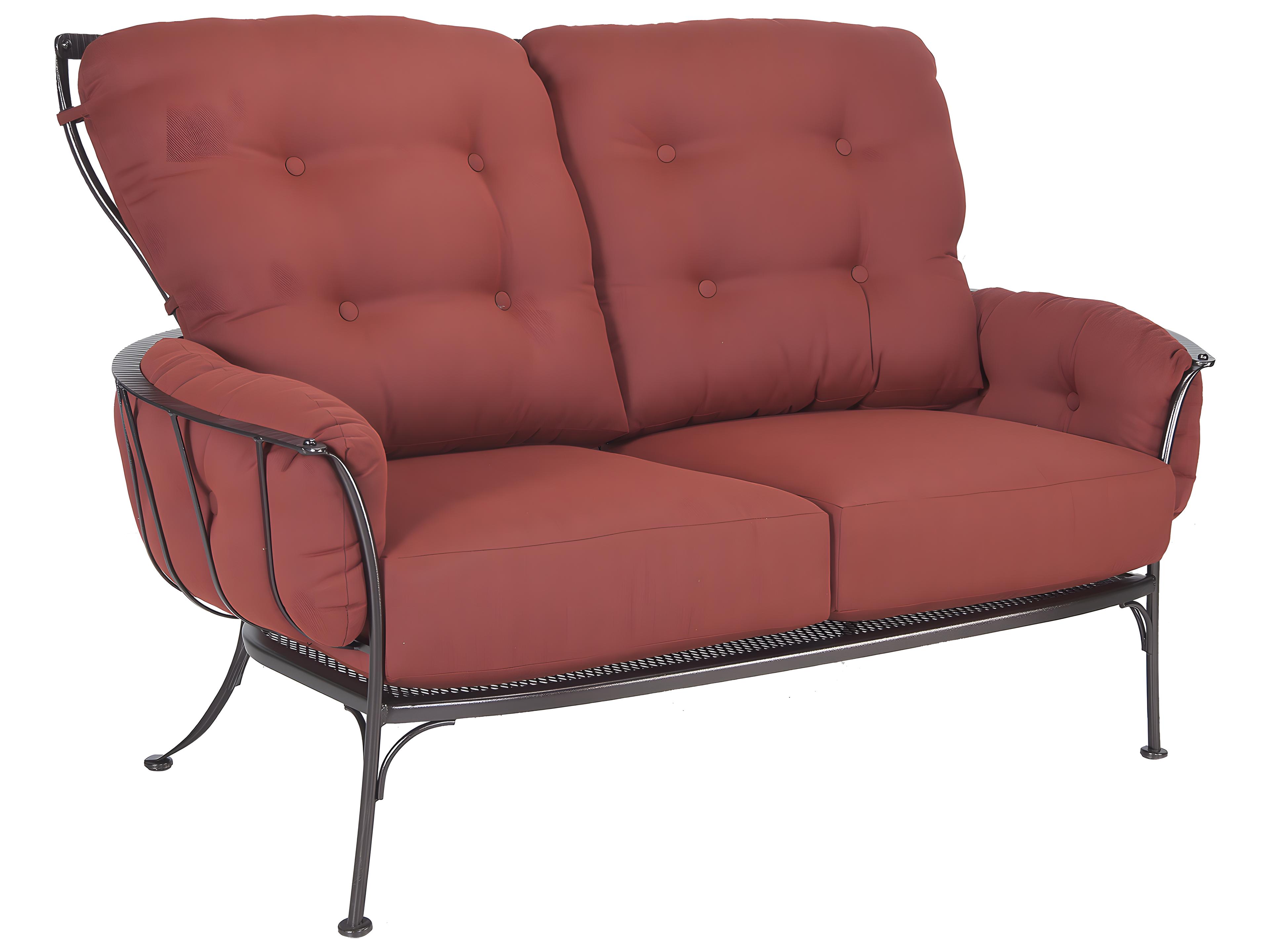 OW Lee Monterra Wrought Iron Two Seat Sofa