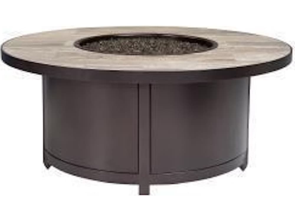 OW Lee Casual Fireside Capri Steel Round Occasional Height Iron Fire Pit