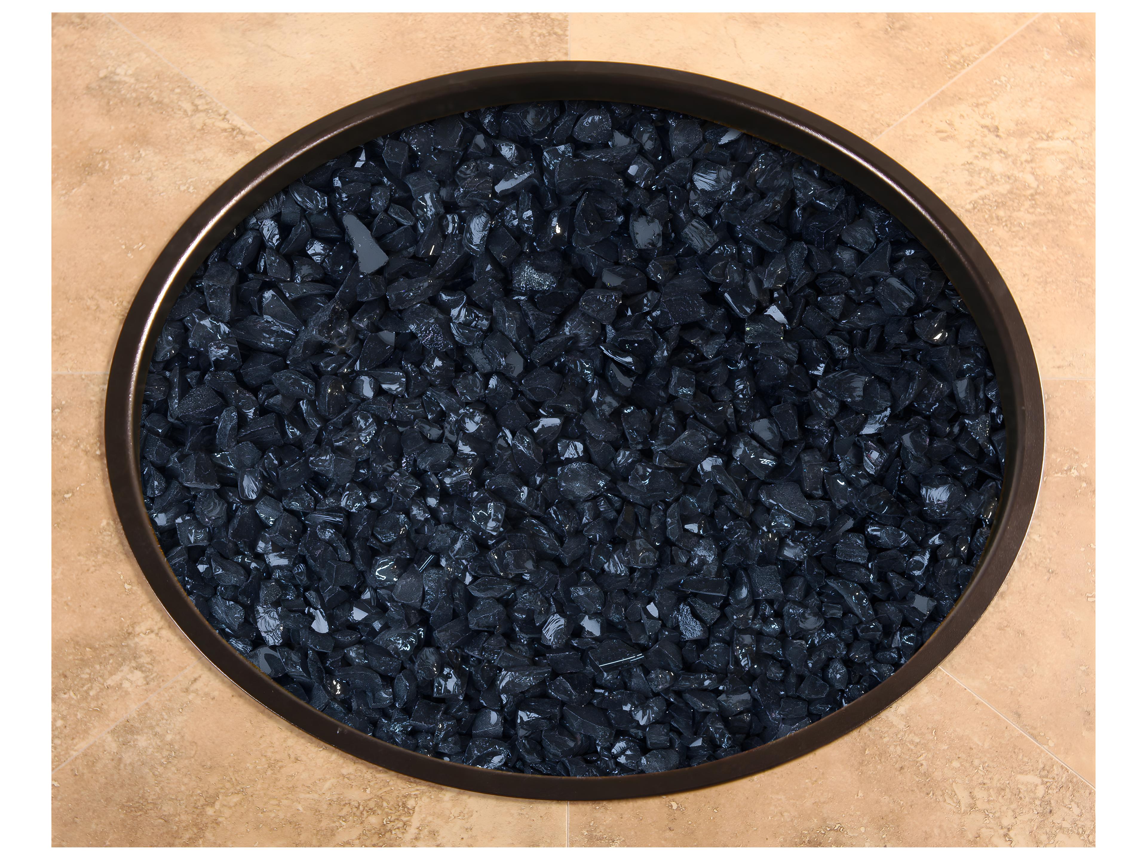 OW Lee Casual Fireside Fire Media Black 6 lbs. Crushed Fire Glass Kit