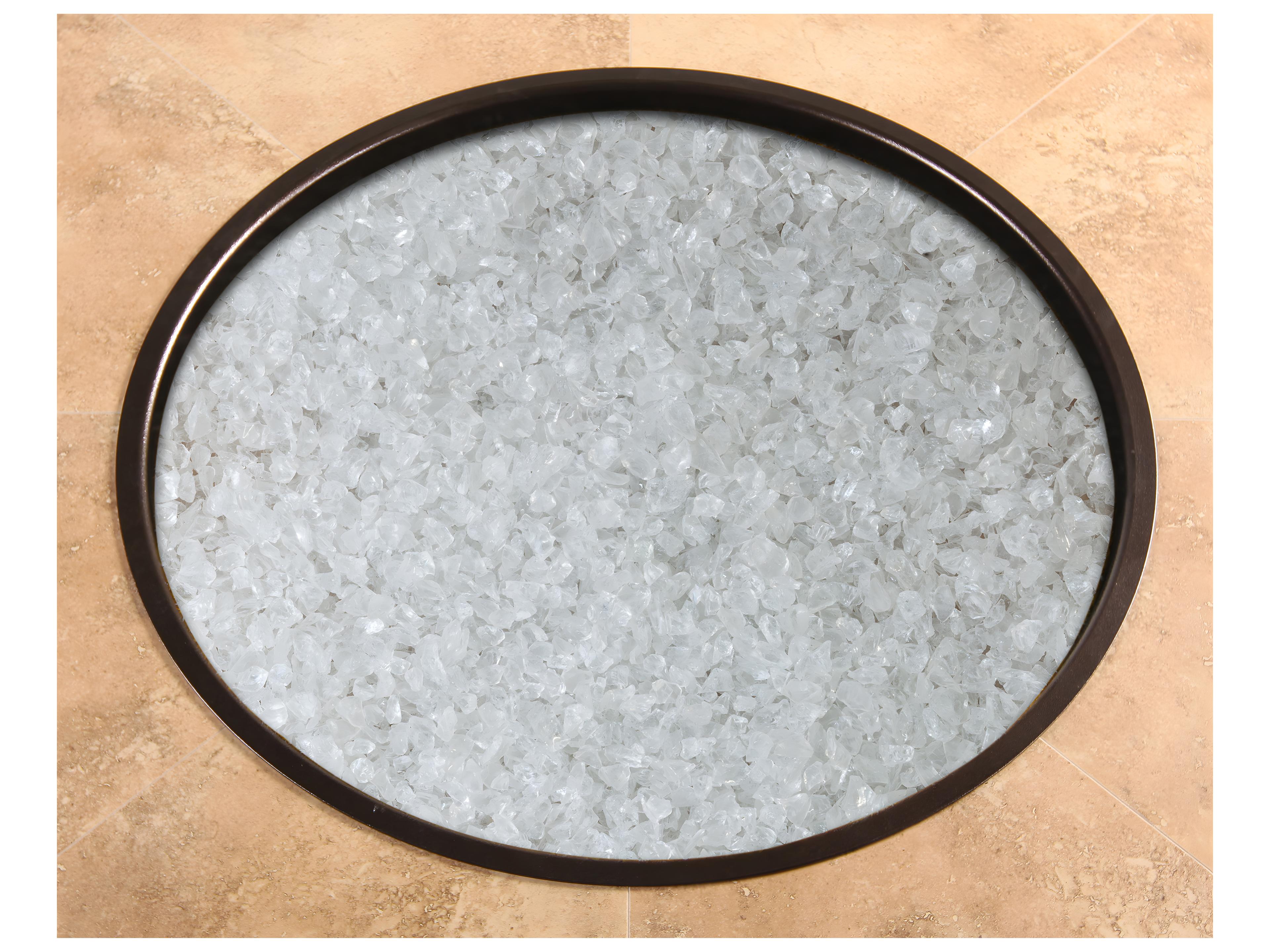 OW Lee Casual Fireside Fire Media Crystal 6 lbs. Crushed Fire Glass Kit