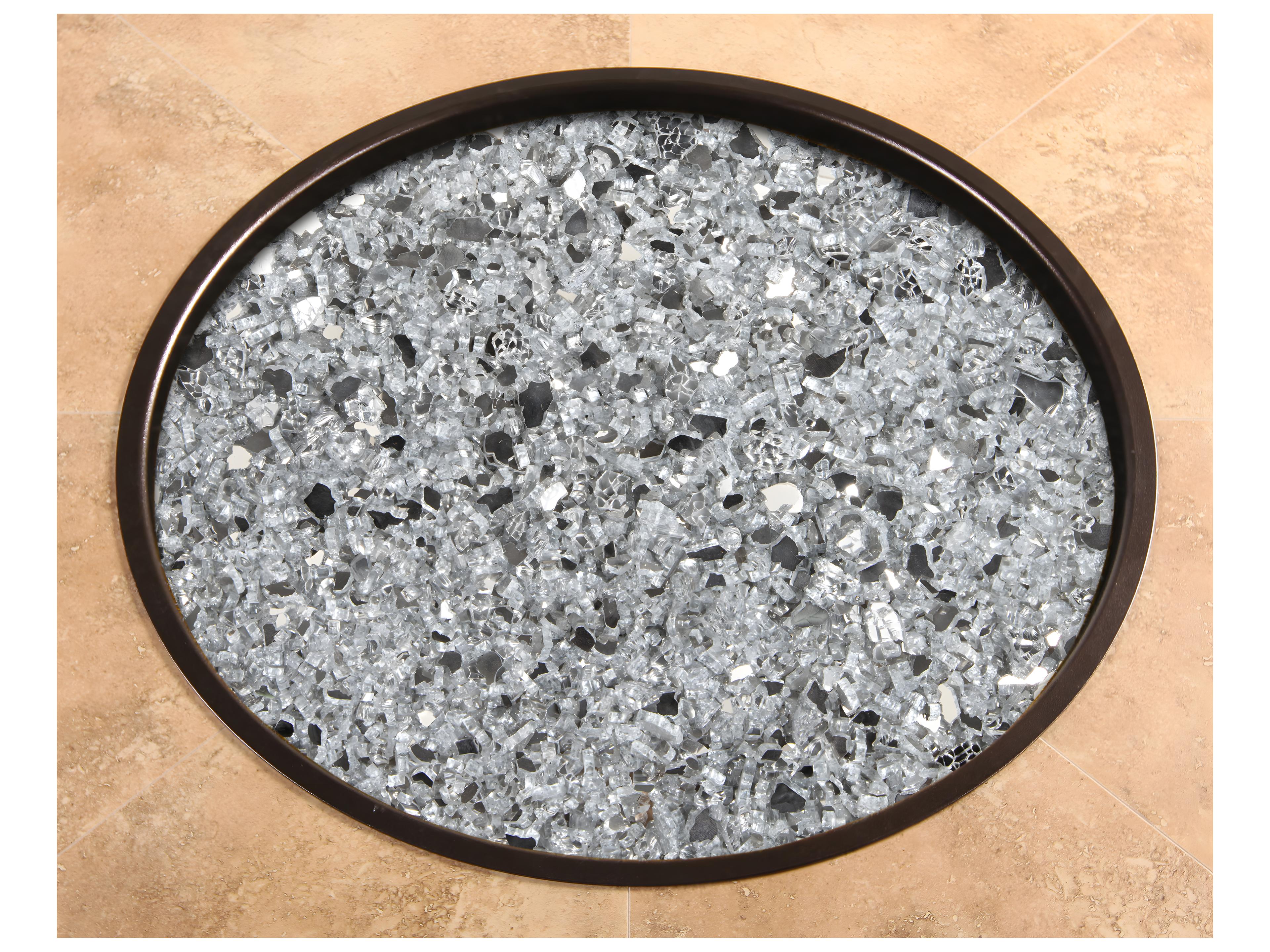 OW Lee Casual Fireside Silver 6 lb. Mirrored Glass Kit