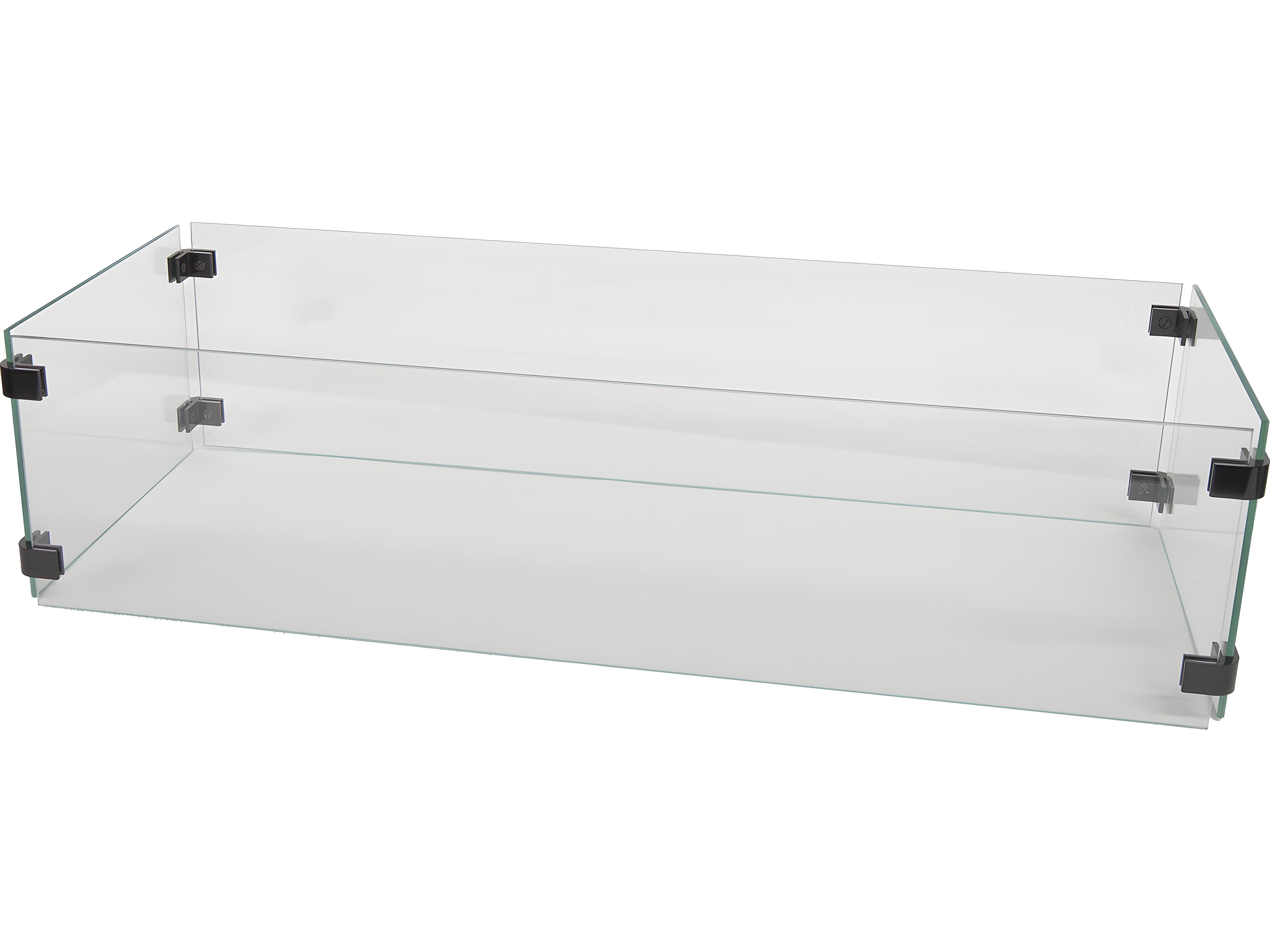 OW Lee Casual Fireside Rectangular Glass Guard
