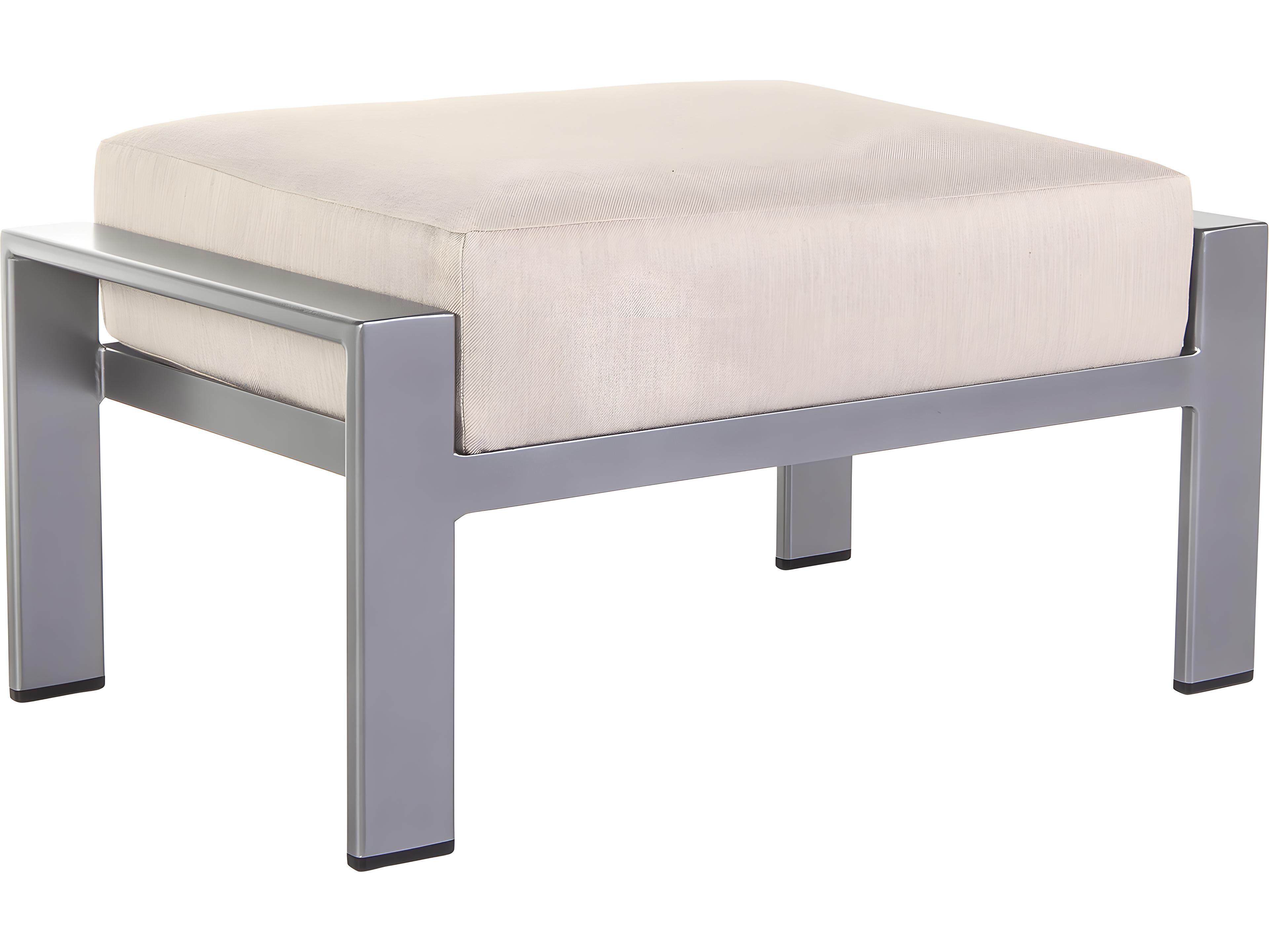 OW Lee Studio Aluminum Outdoor Ottoman