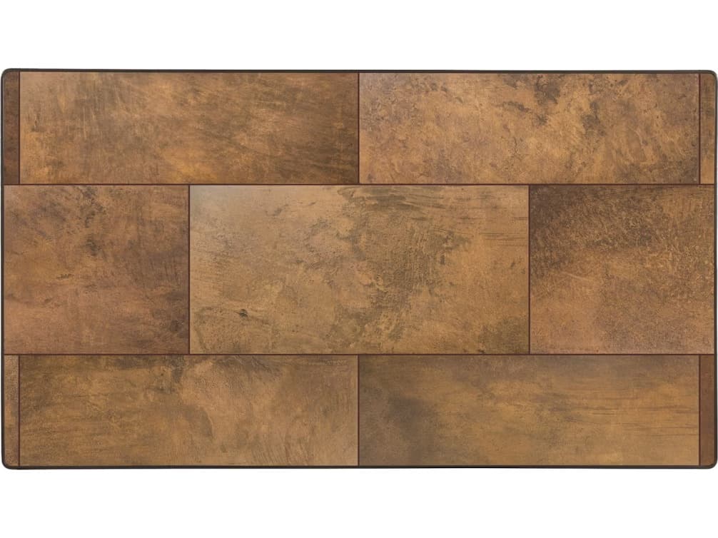 OW Lee City Porcelain Rectangular Table Top with Aluminum Rim