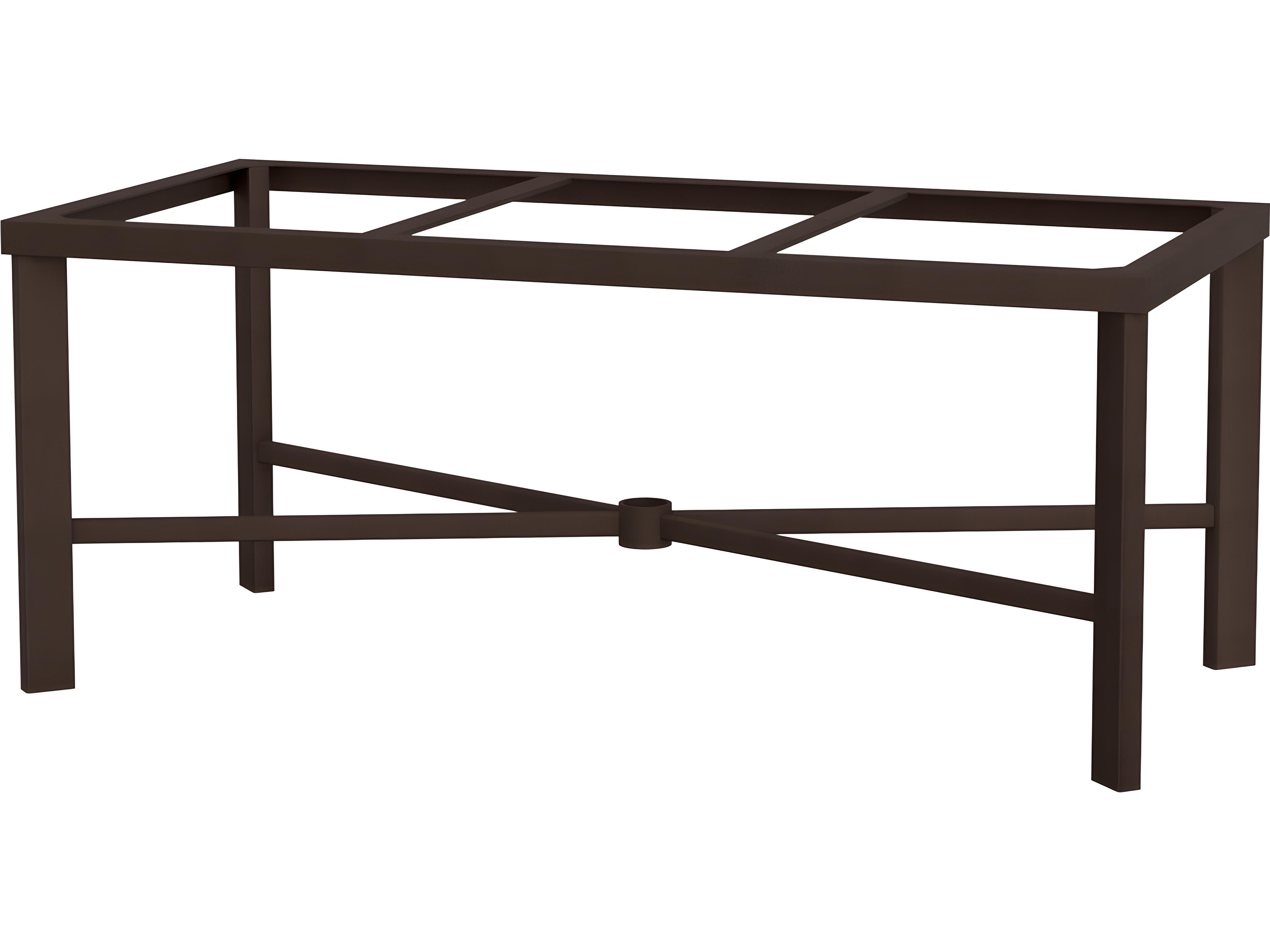 OW Lee Aluminum Rectangular Dining Table Base