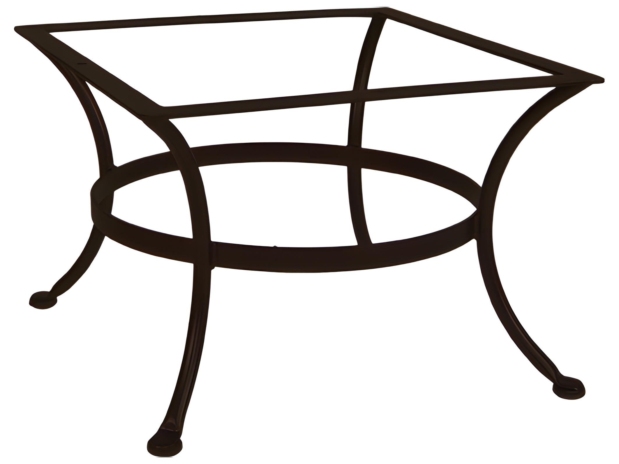 OW Lee Wrought Iron Round Coffee Table Base