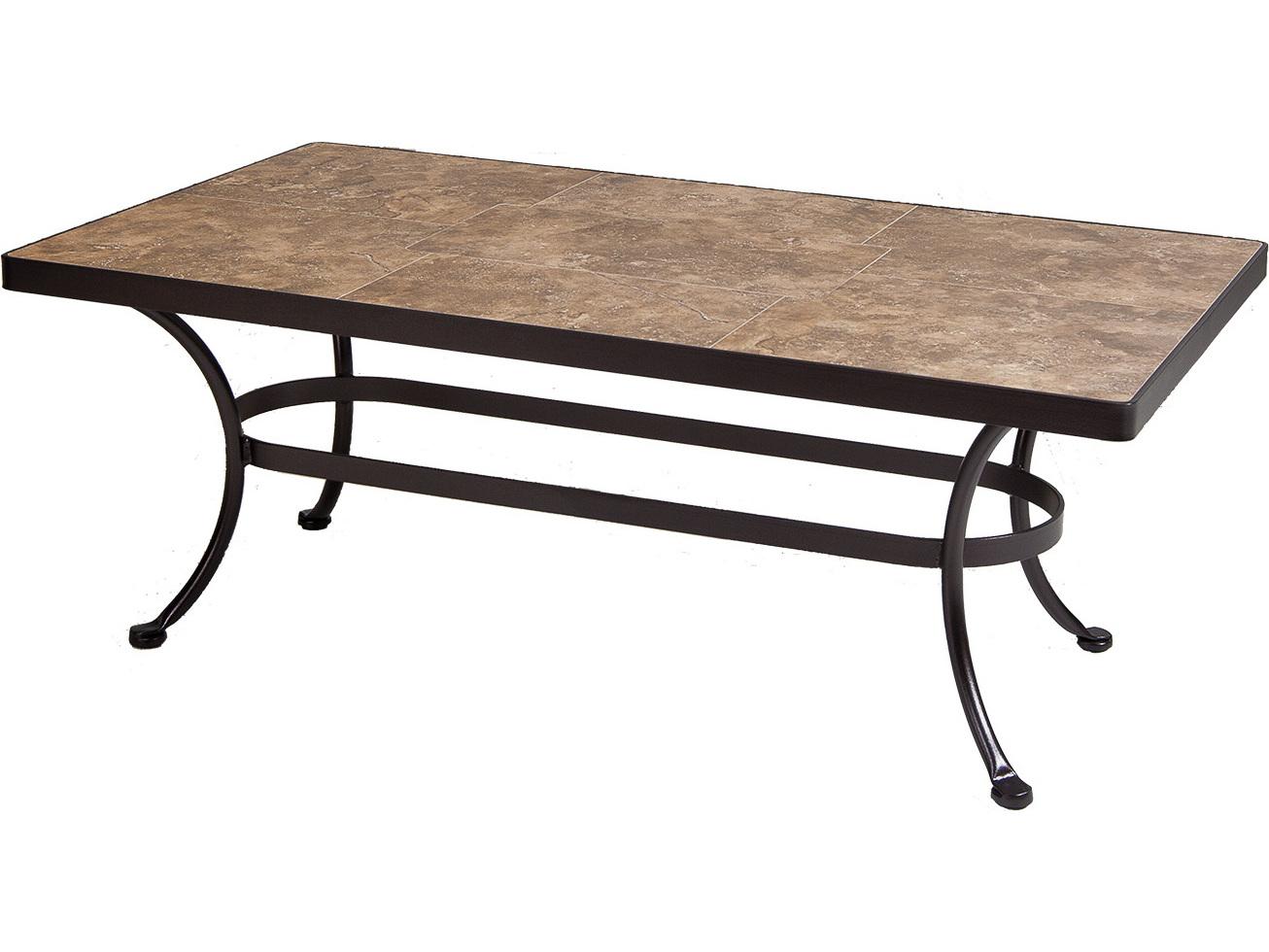 OW Lee Wrought Iron Rectangular Coffee Table Base
