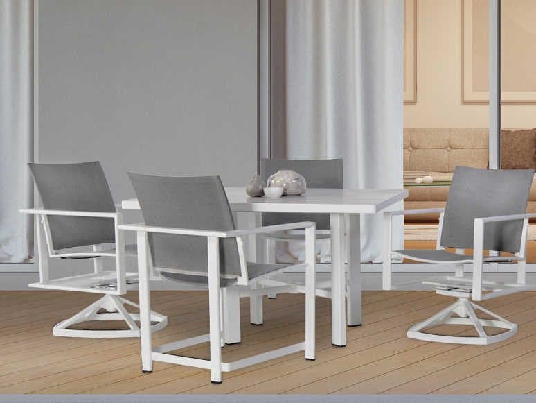 OW Lee Studio Aluminum Flex Outdoor Dining Set