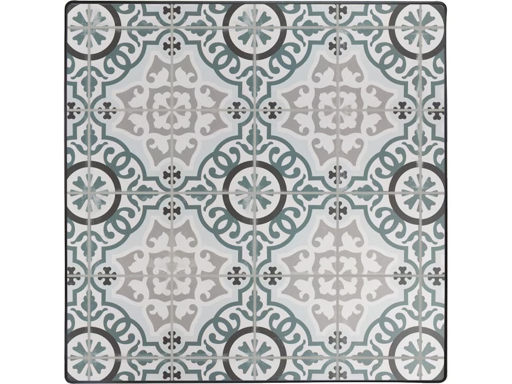 OW Lee Valencia Porcelain Square Table Top with Aluminum Rim