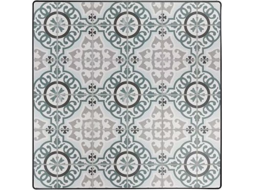 OW Lee Valencia Porcelain Square Table Top with Aluminum Rim