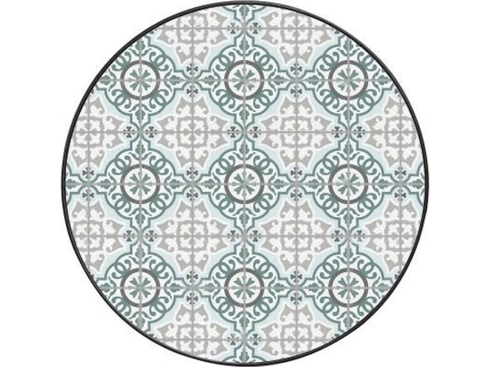 OW Lee Valencia Porcelain Round Table Top with Aluminum Rim