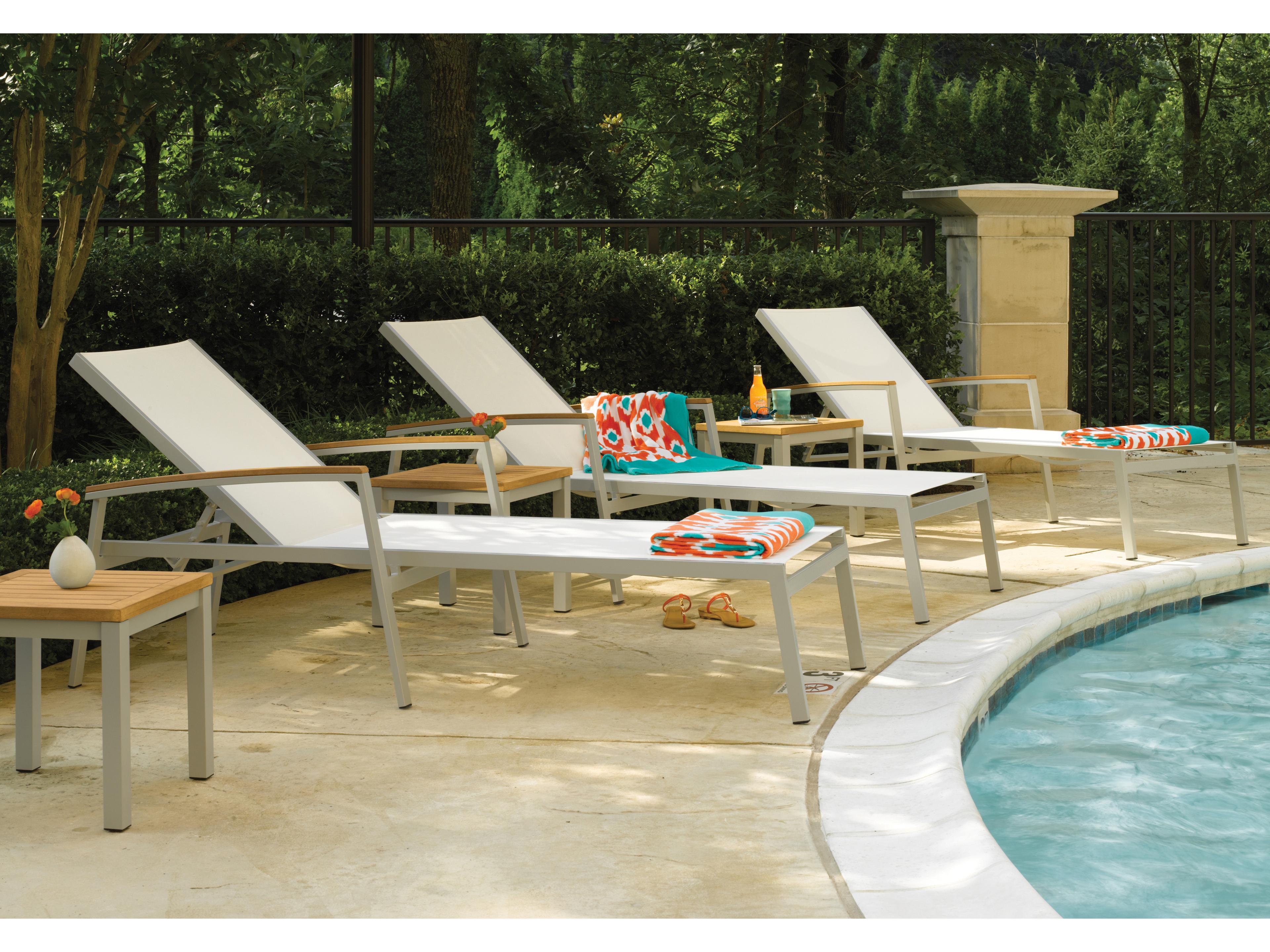 Oxford Garden Travira Aluminum Flint 8 Piece Patio Lounge Set with Natural Slings